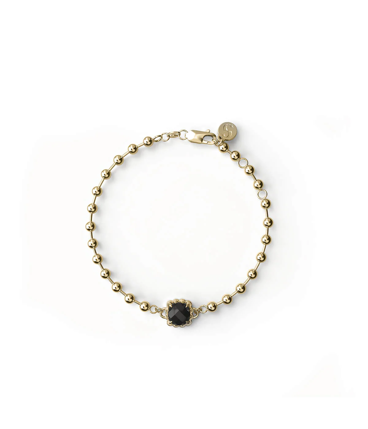 BABY CLAW BALL CHAIN BRACELET - GOLD PLATED - Image 5