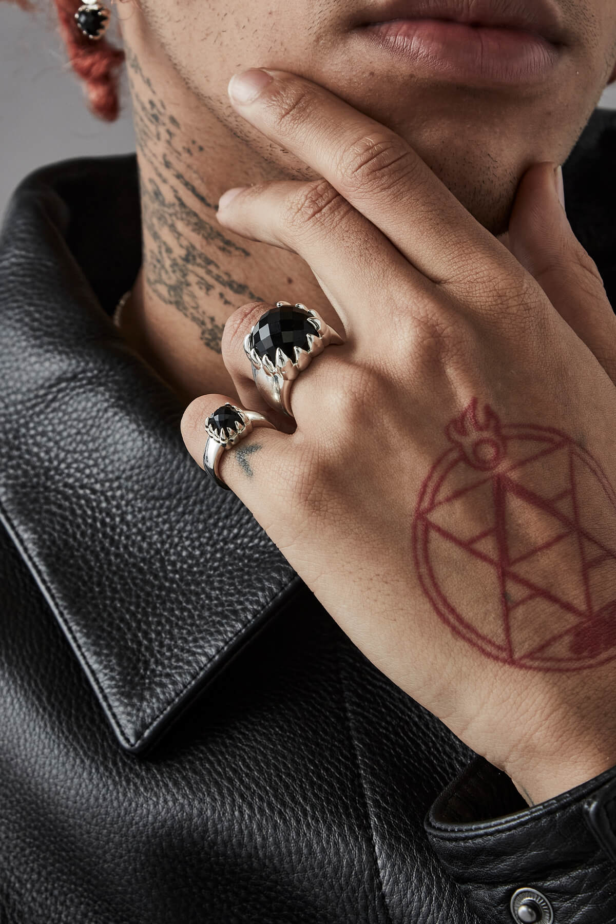 BABY CLAW RING ONYX - Image 8