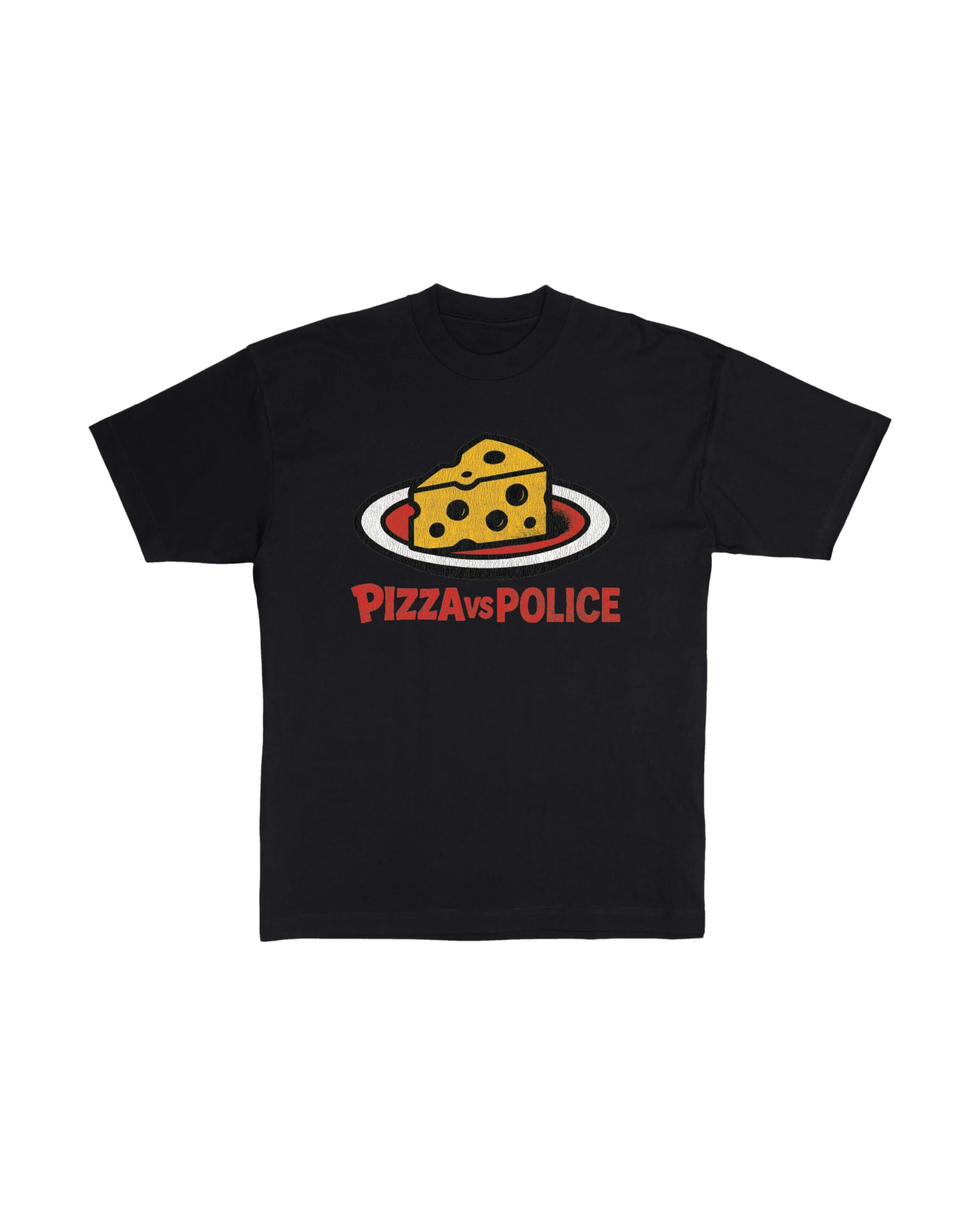 Babyface Ray - Pizza Vs Police T-Shirt (Black)