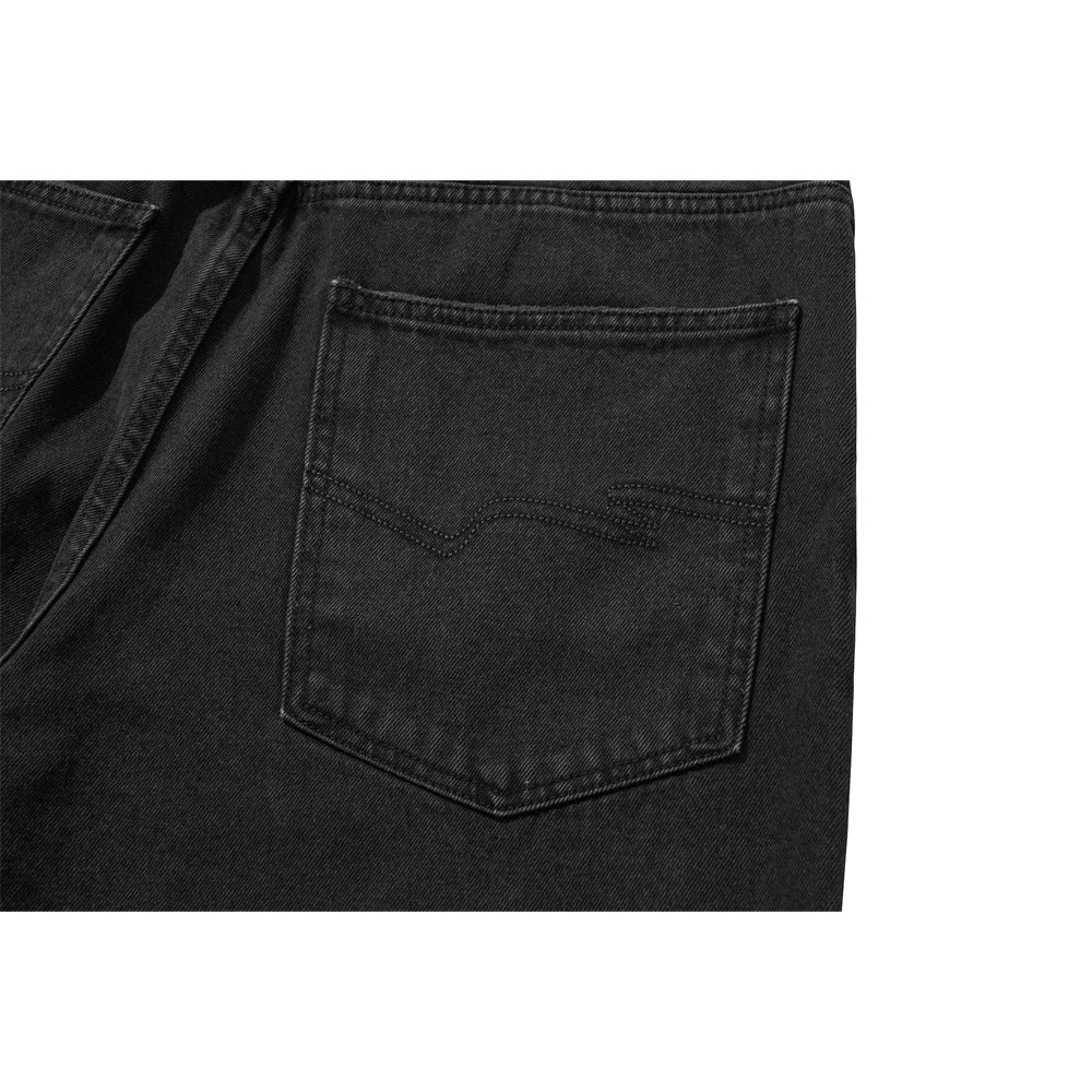 BAGGY DENIM PANTS / BLACK - Image 20