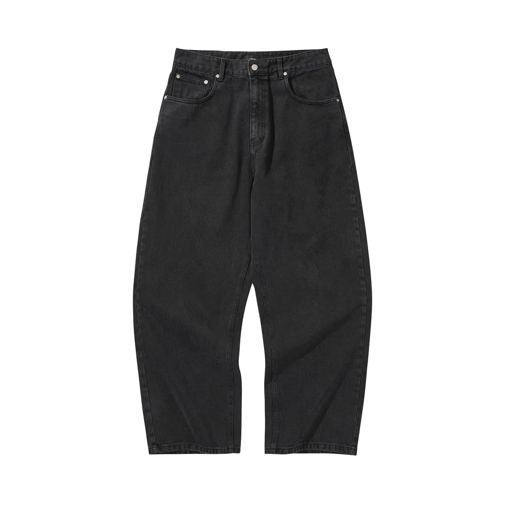 BAGGY DENIM PANTS / BLACK - Image 27