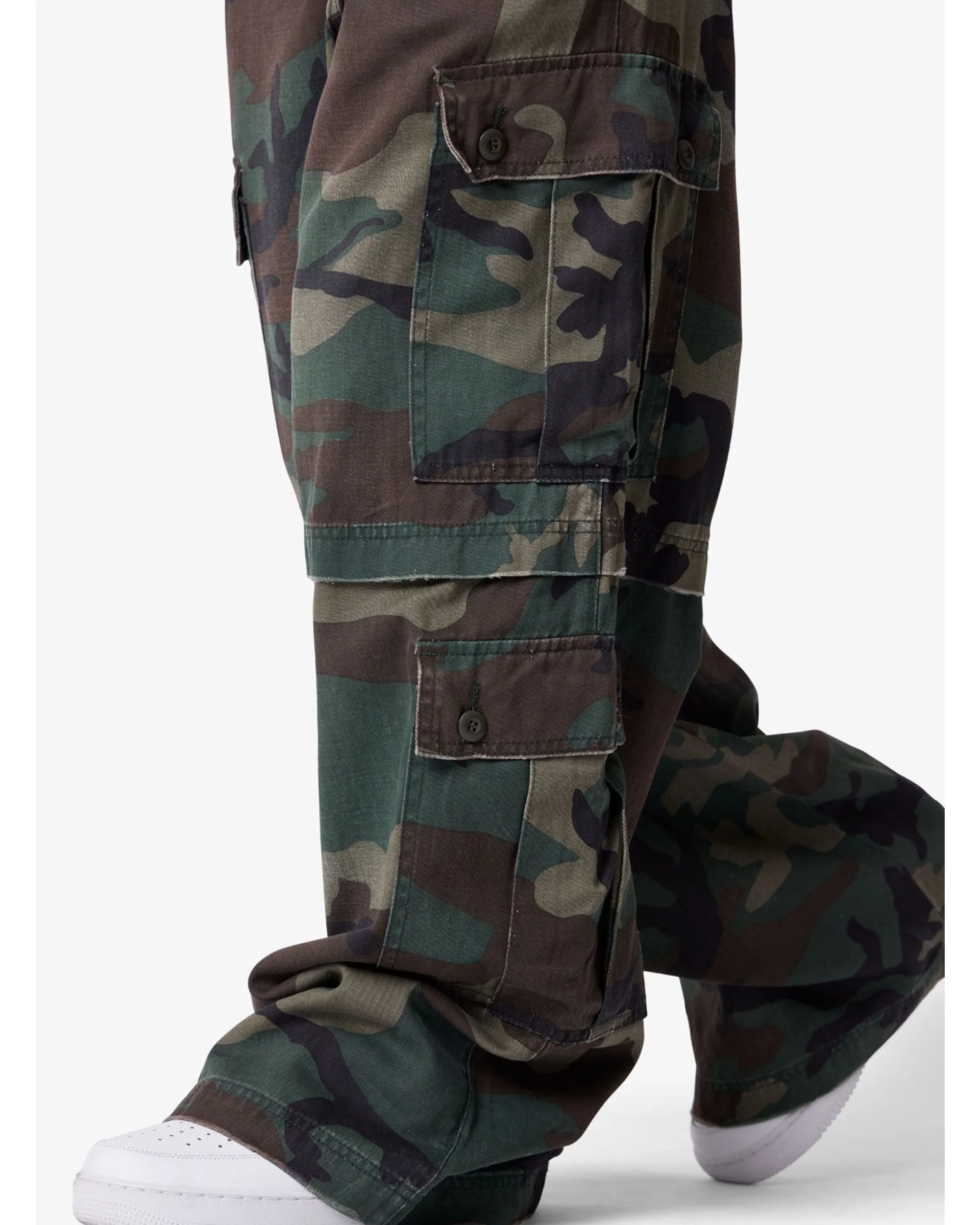 Baggy Rave Cargo Pants - Camo - Image 3