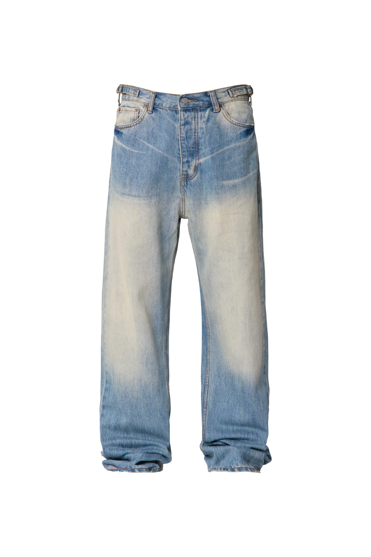 Baggy Washed Rave Denim - Medium Blue