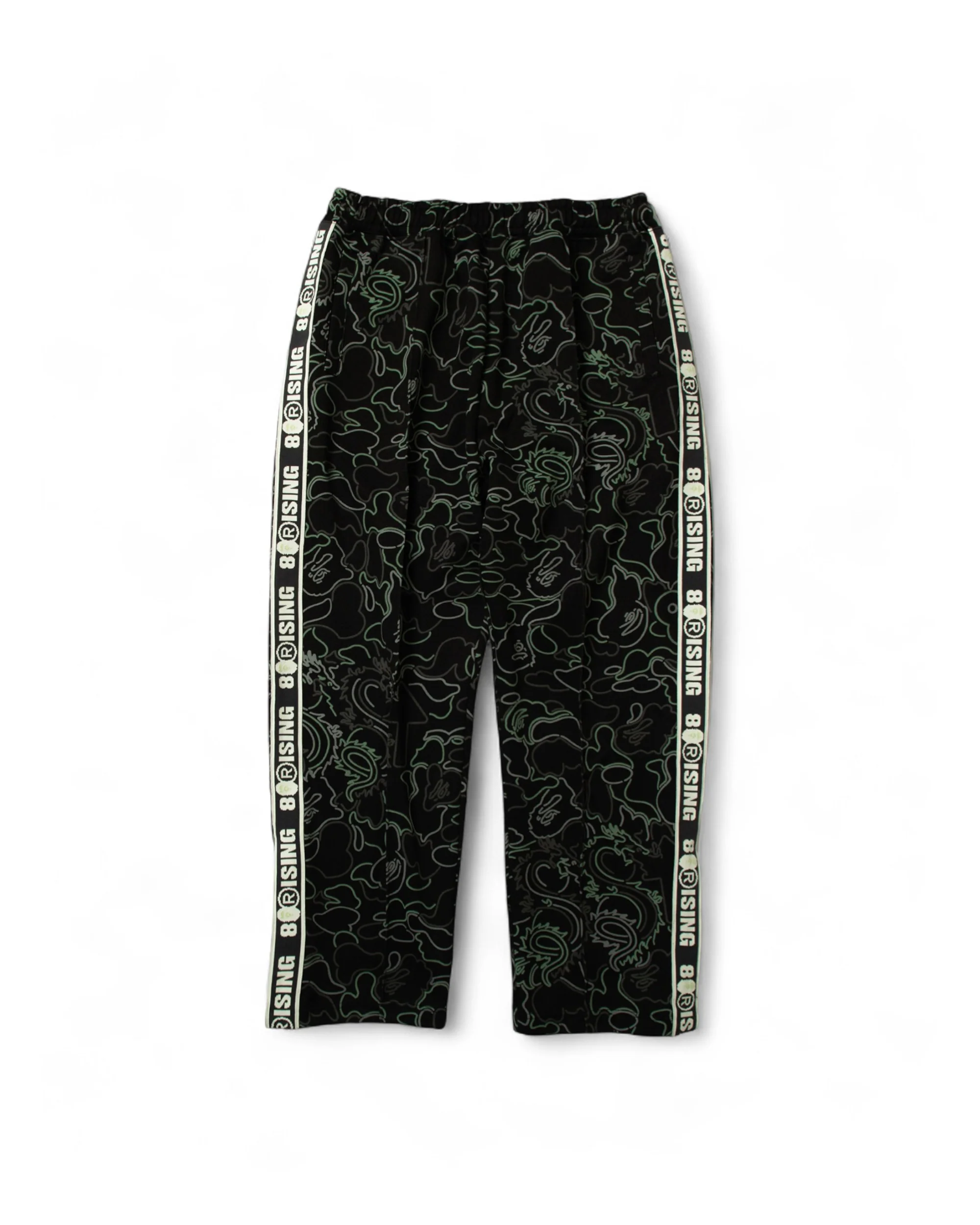 BAPE X 88RISING GLOW IN THE DARK CAMO TRACK PANTS