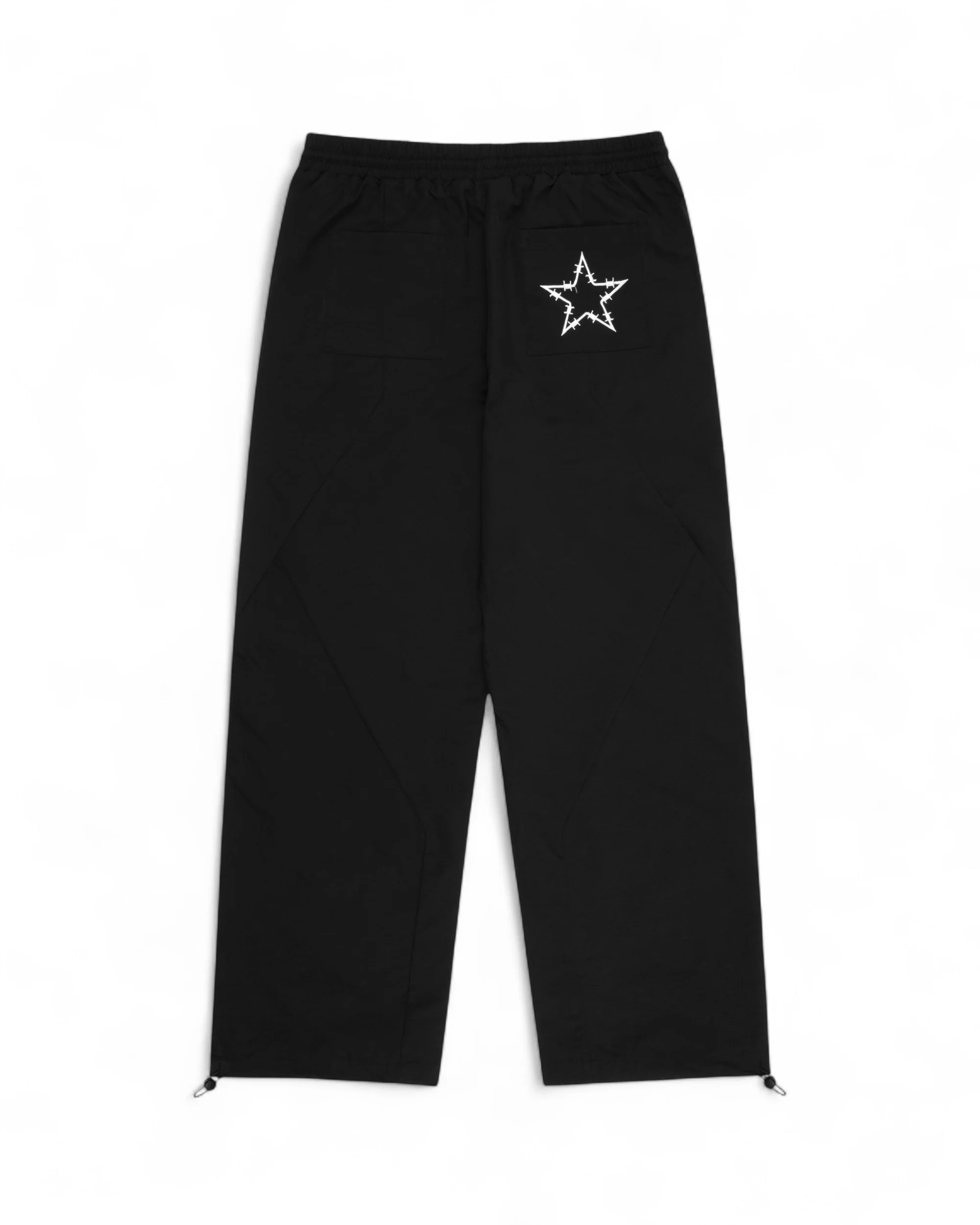 BARBWIRE STAR TRACK PANTS - BLACK - Image 2