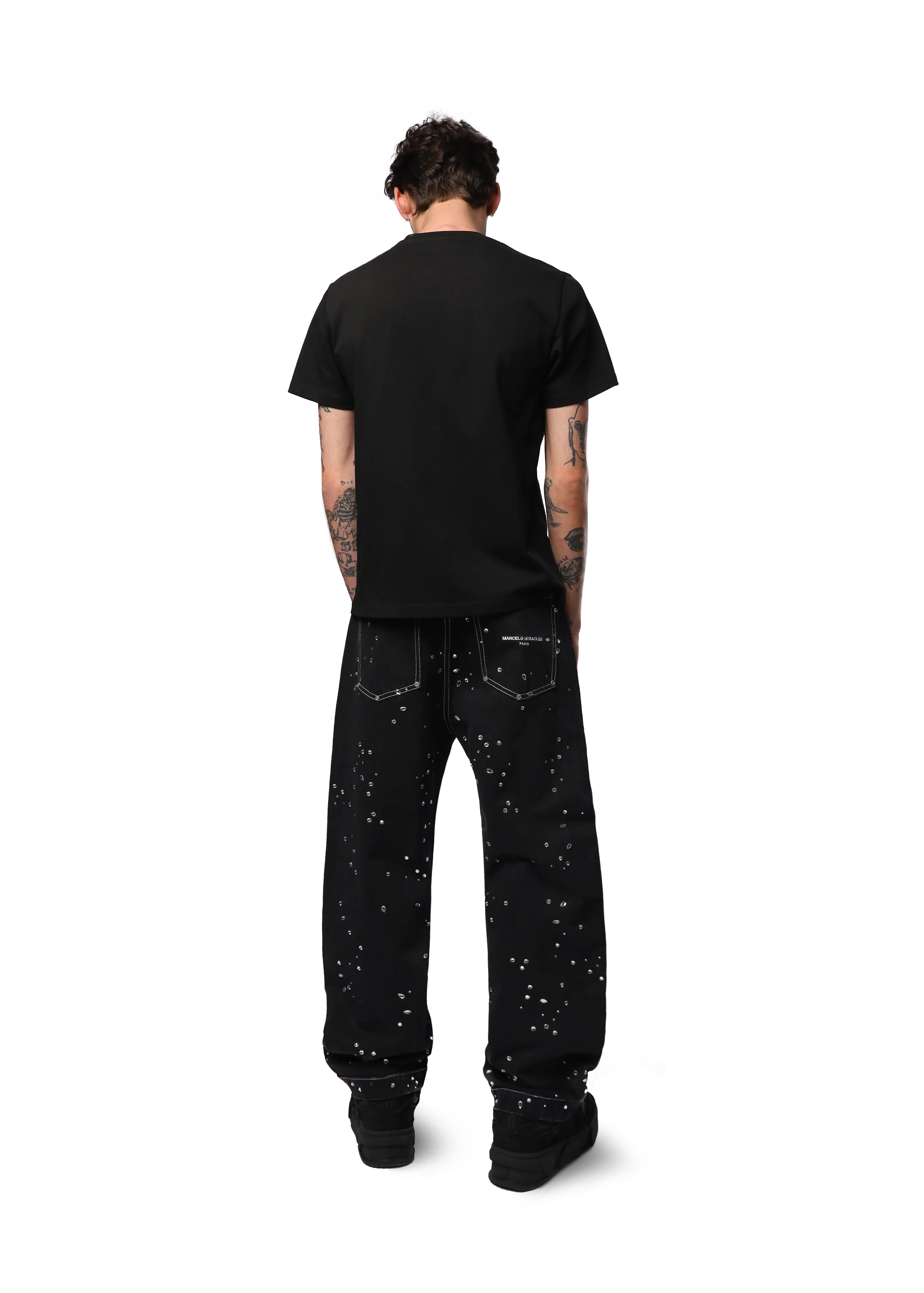 BARREL CRYSTAL DENIM in BLACK - Image 7