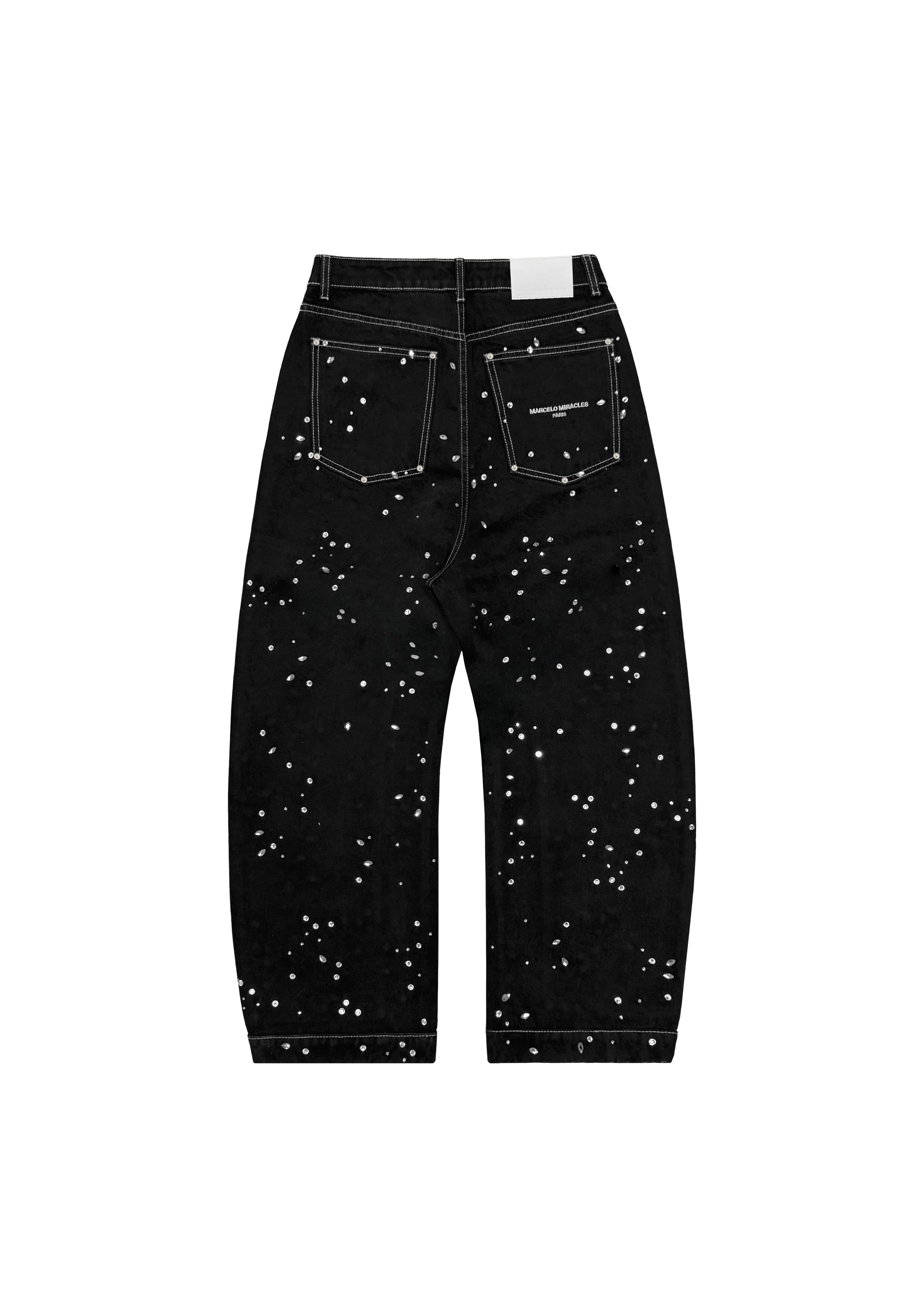 BARREL CRYSTAL DENIM in BLACK - Image 8