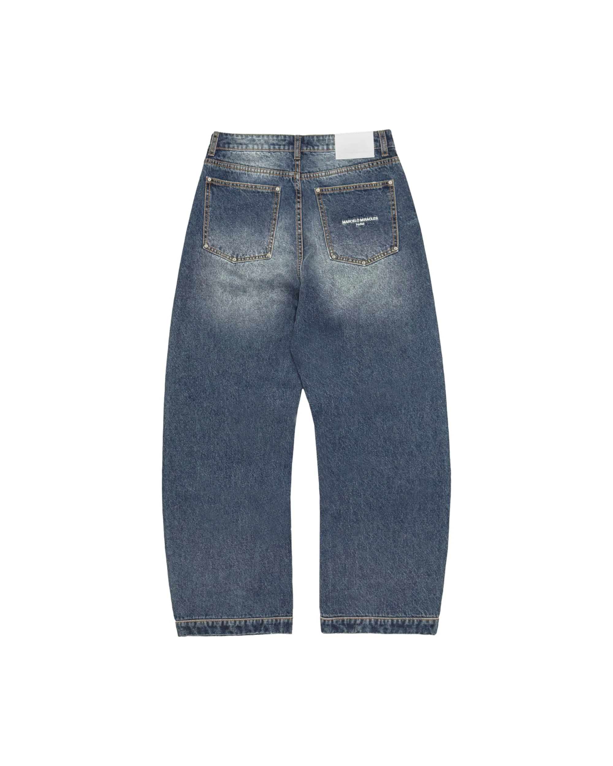BARREL DENIM in WASHED BLUE - Image 2