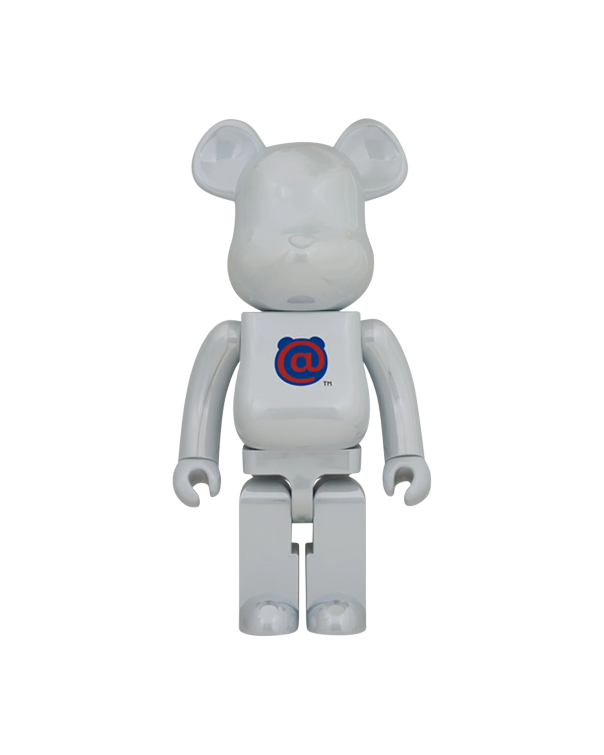 BE@RBRICK 1st MODEL WHITE CHROME 1000％