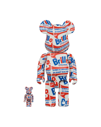 BE@RBRICK ANDY WARHOL "Brillo" 100％ & 400％ Set