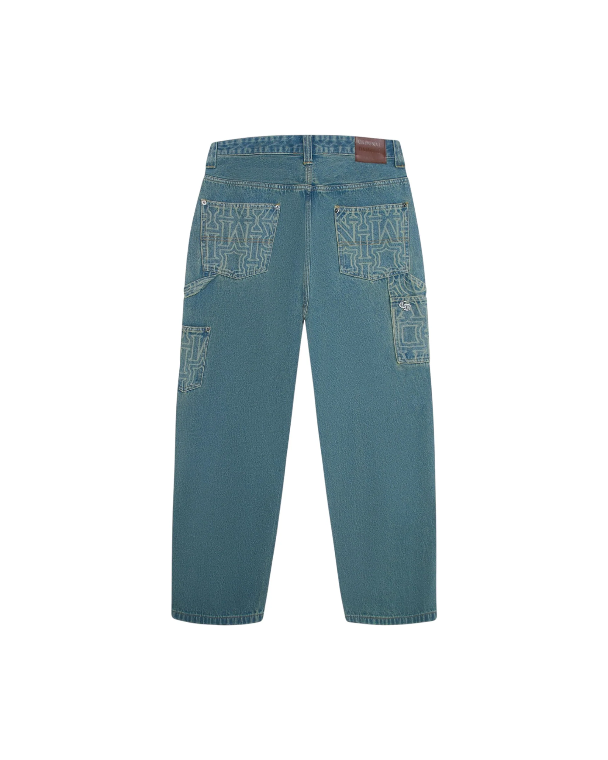 BERKELEY MONOGRAM DENIM JEANS - Image 3