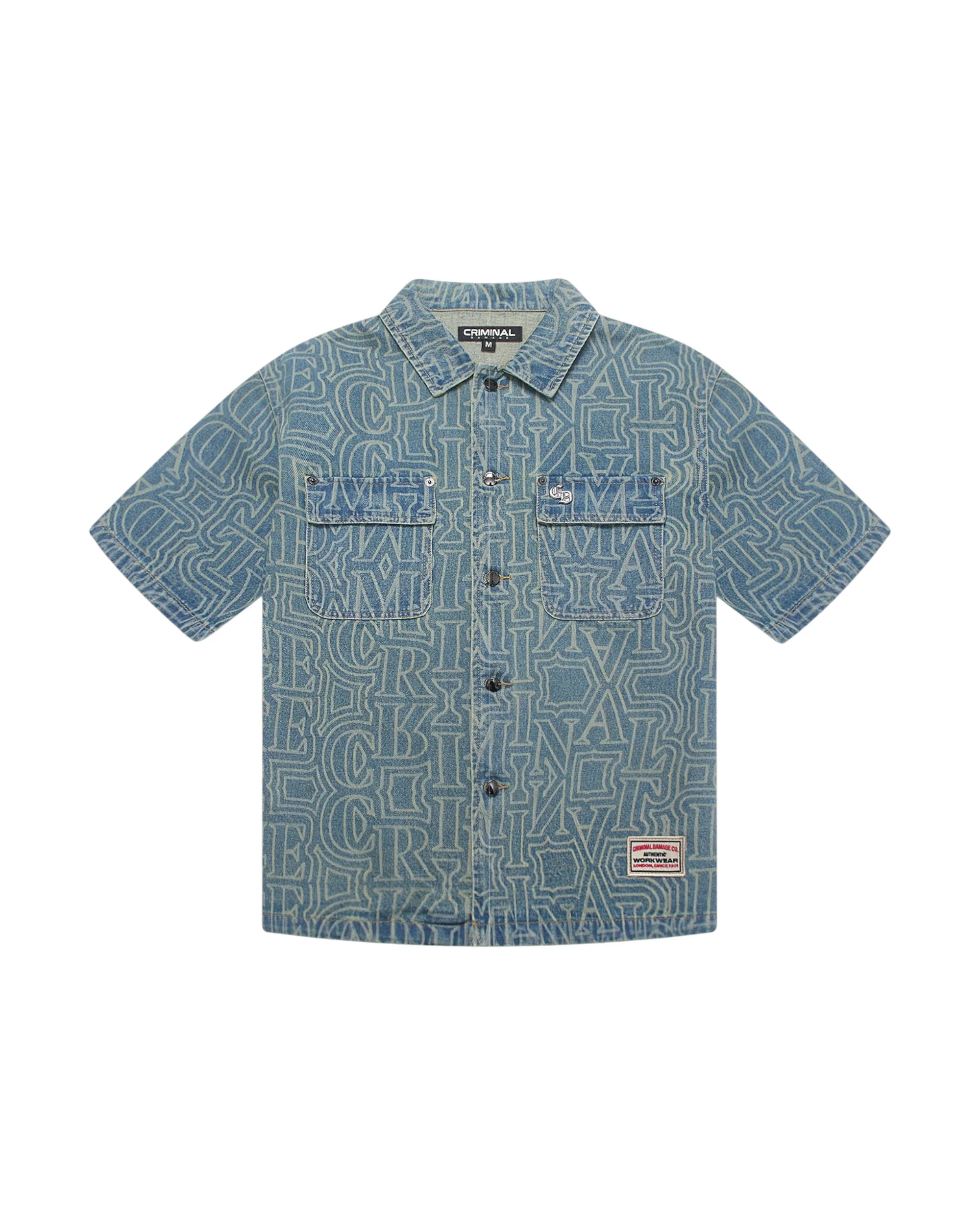 BERKELEY MONOGRAM DENIM  SHIRT