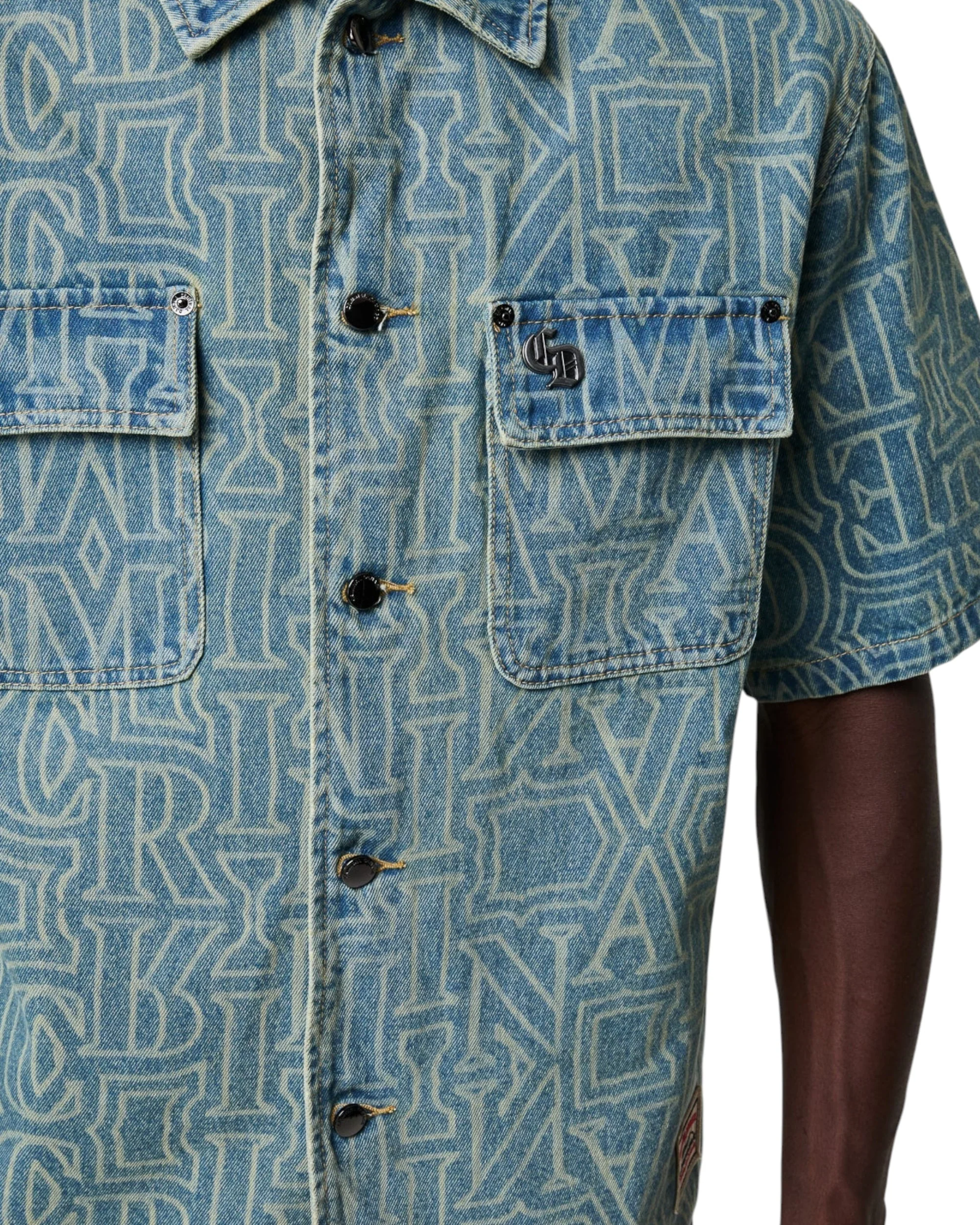 BERKELEY MONOGRAM DENIM  SHIRT - Image 8