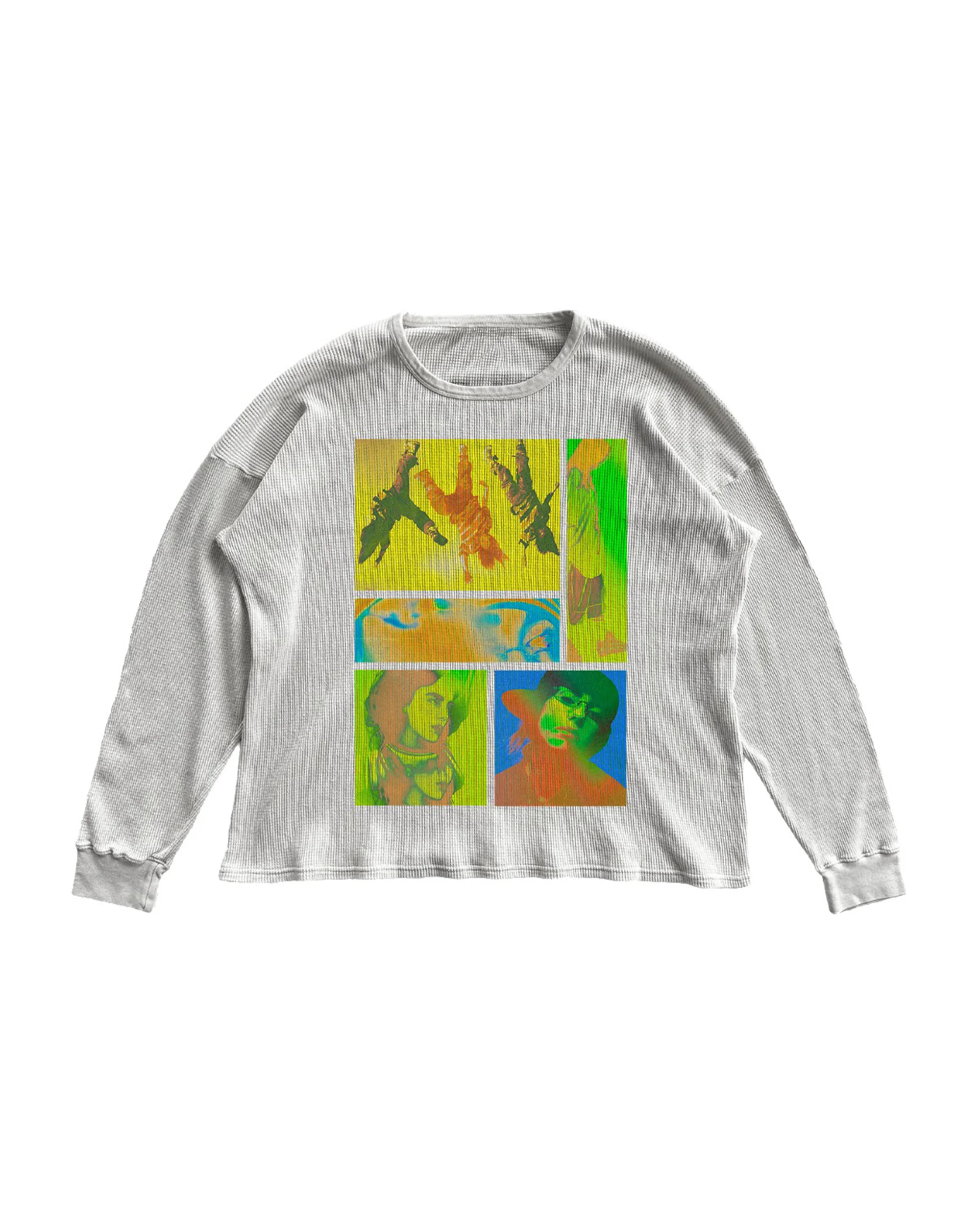 BIRDS OF A FEATHER COLLAGE THERMAL LONG SLEEVE