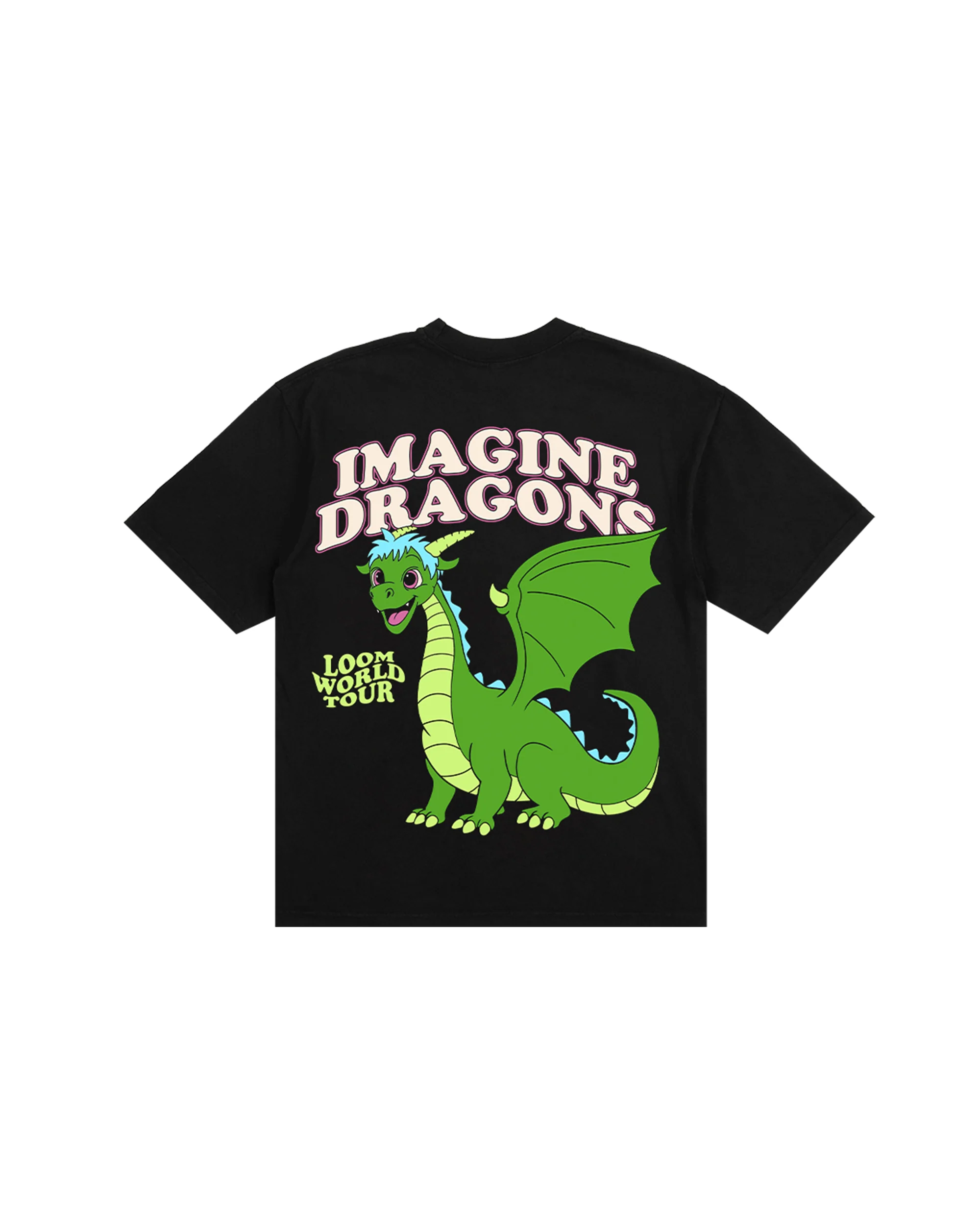 Black Cartoon Dragon Tee - Image 2