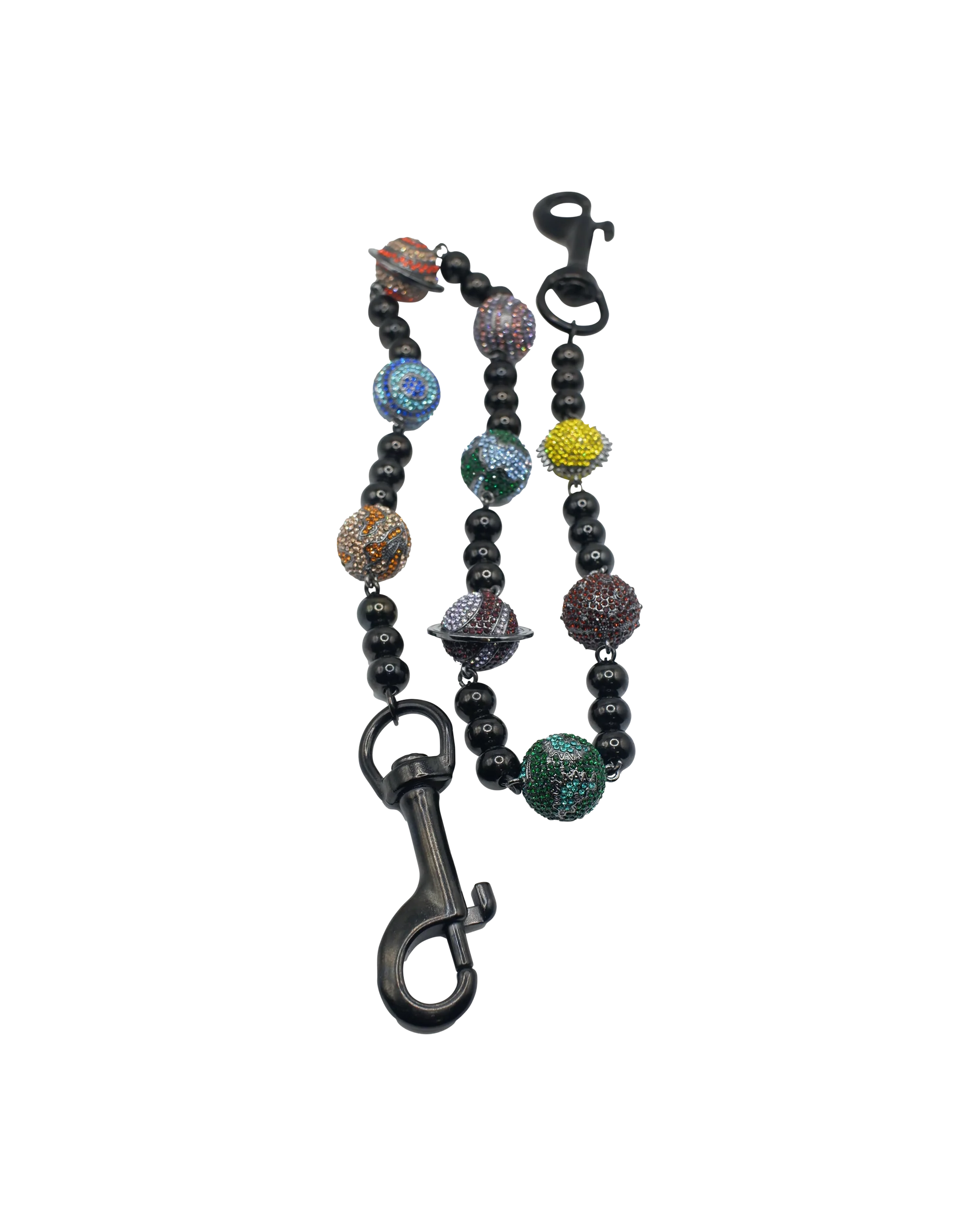 Black Large Planet Wallet Chain - Multicolor - Image 2