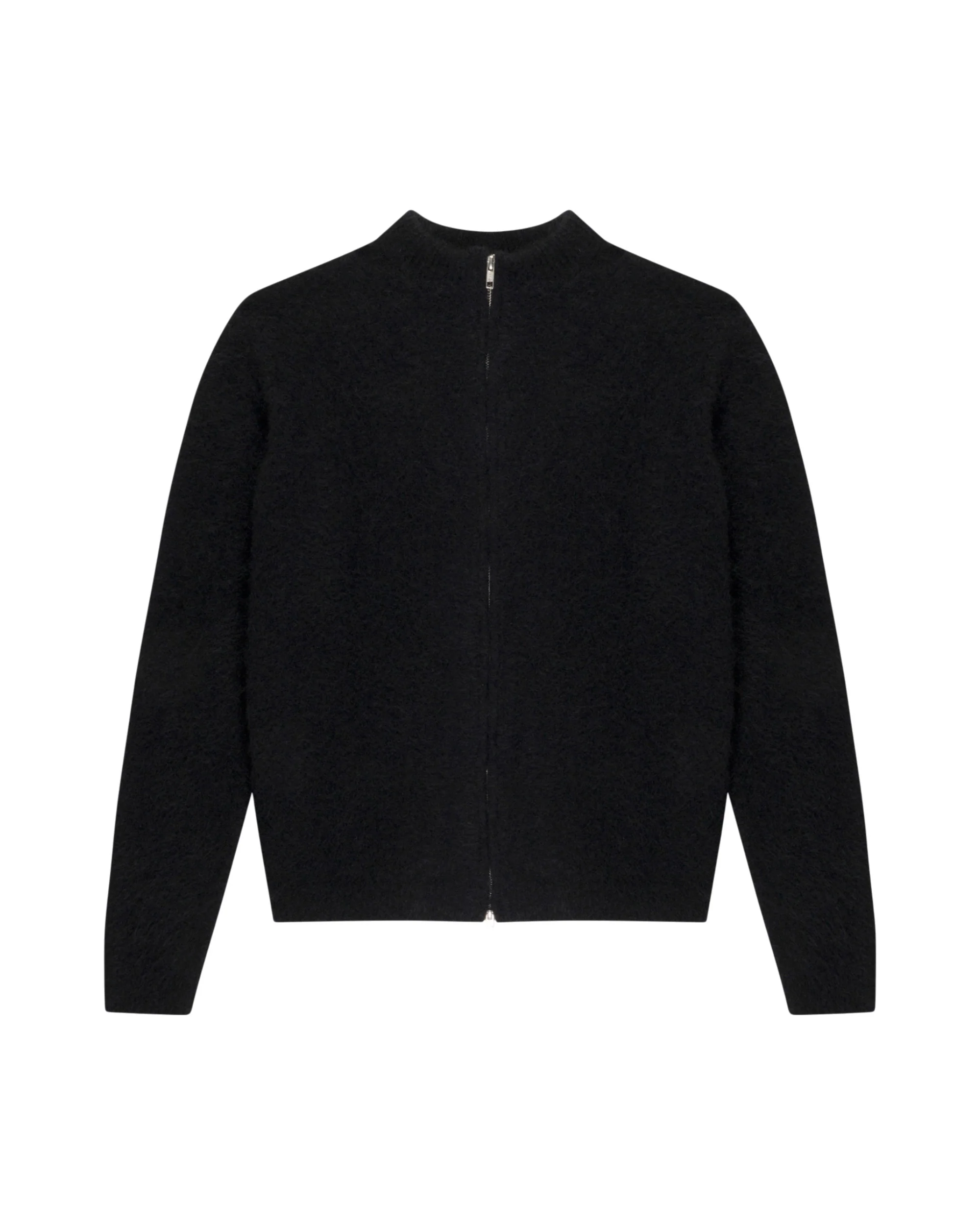 Black Mohair Knit Sweater