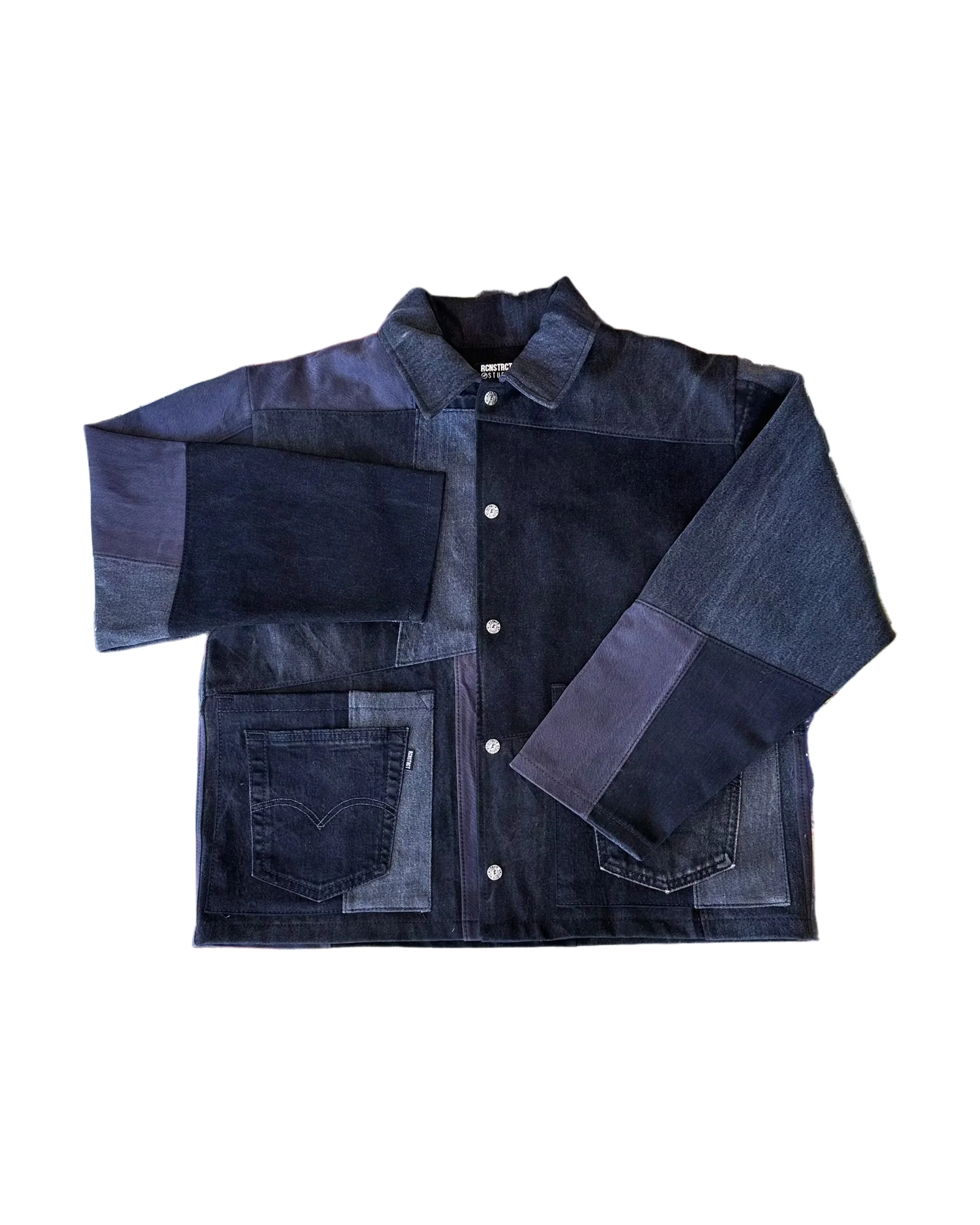Black Multi Tonal Denim Jacket / Random Selection - Image 3