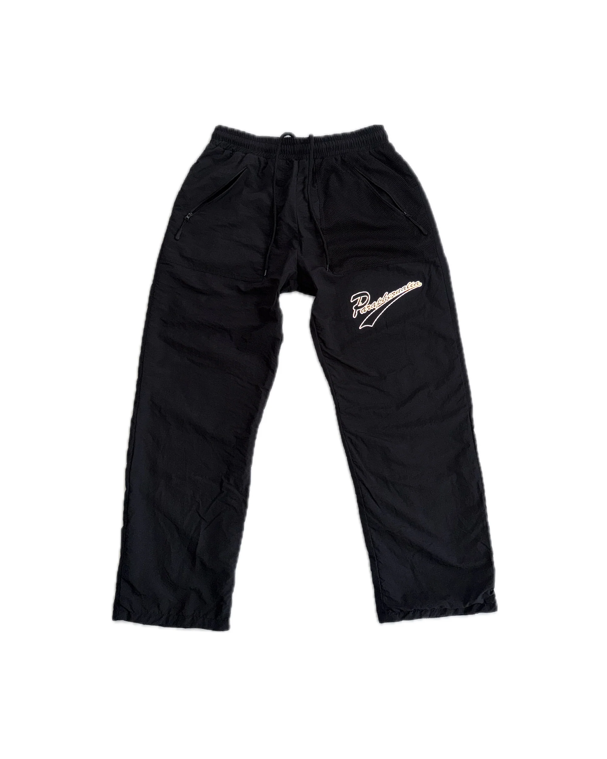 ℗ BLACK NYLON PANTS
