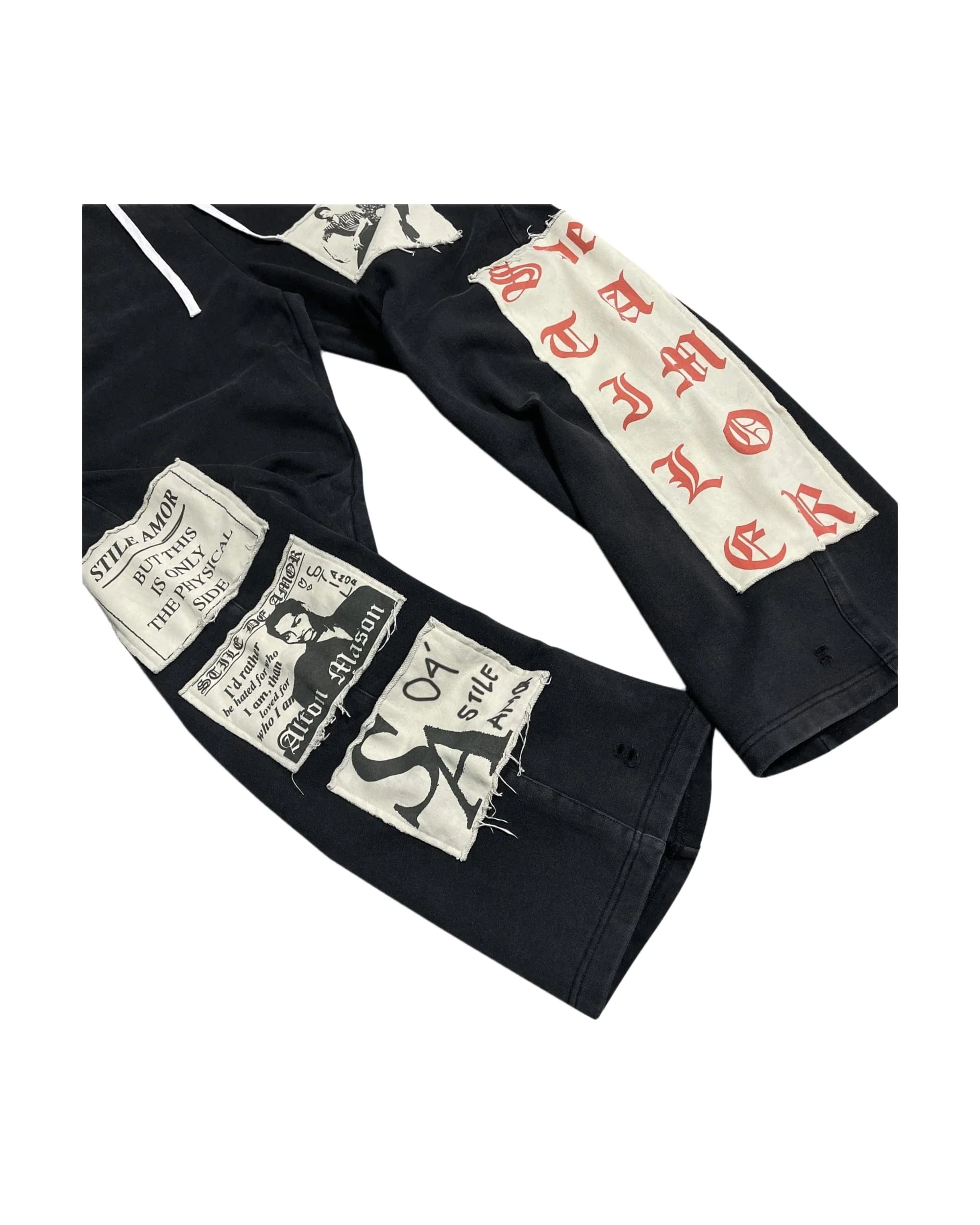 BLACK PATCH PANTS - Image 5