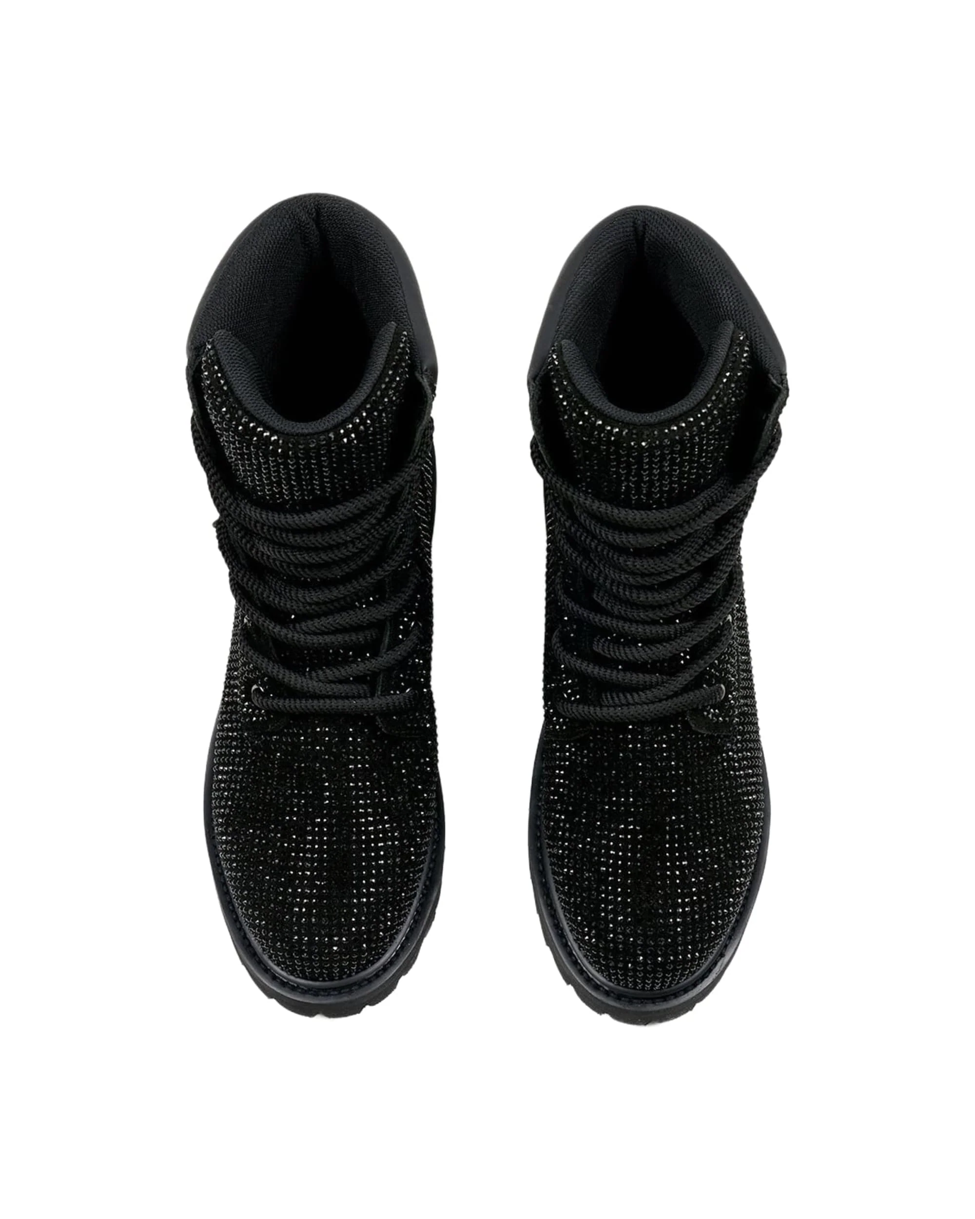 BLACK RHINESTONE BOOTS - Image 4