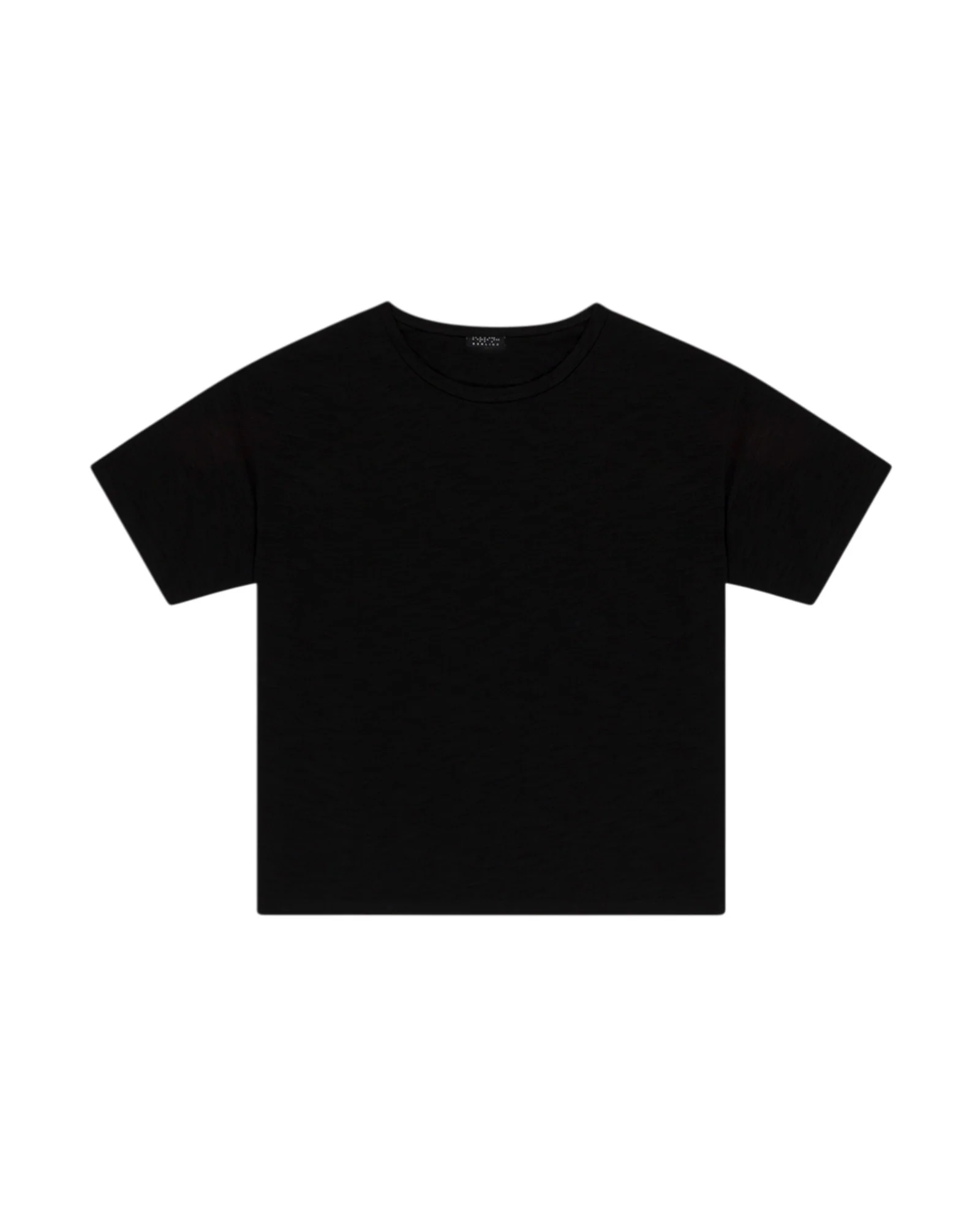 BLACK SLUB TSHIRT