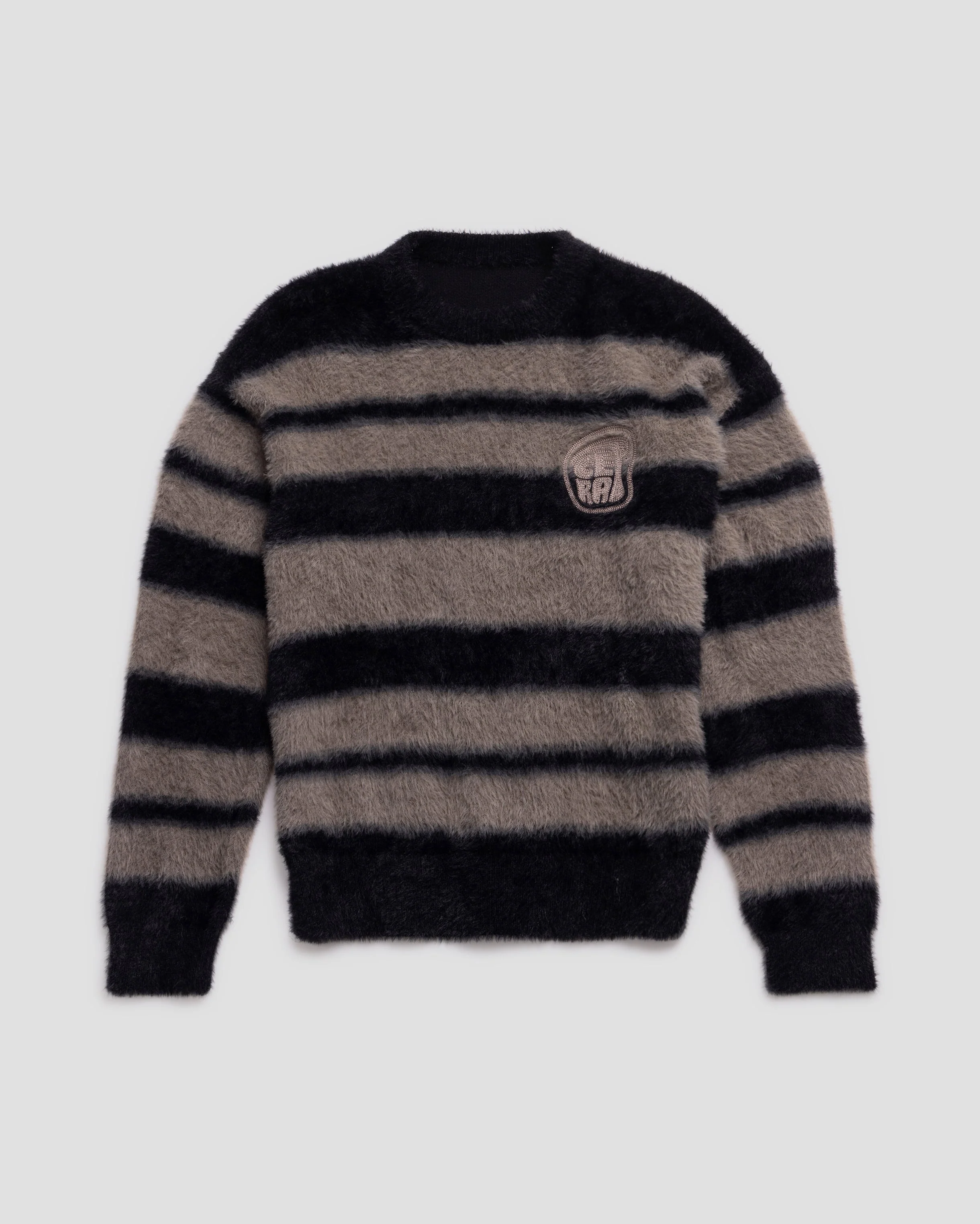 BLACK STRIPE KNITTED SWEATER - Image 9