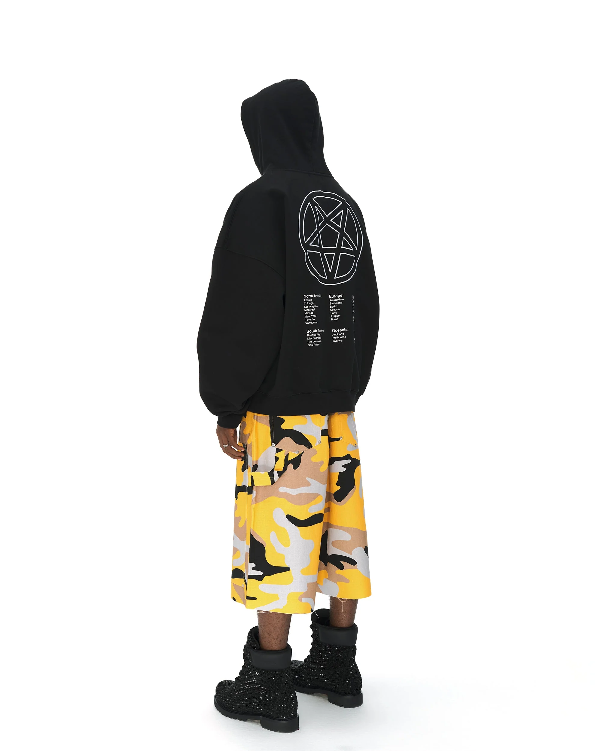 BLACK ZIP-UP HOODIE - Image 17