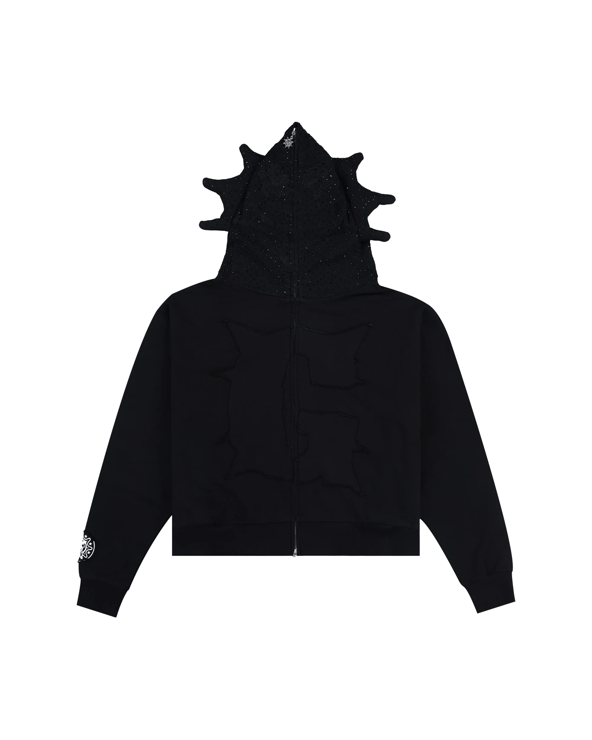 Blackout Rhinestone Hoodie (Black)