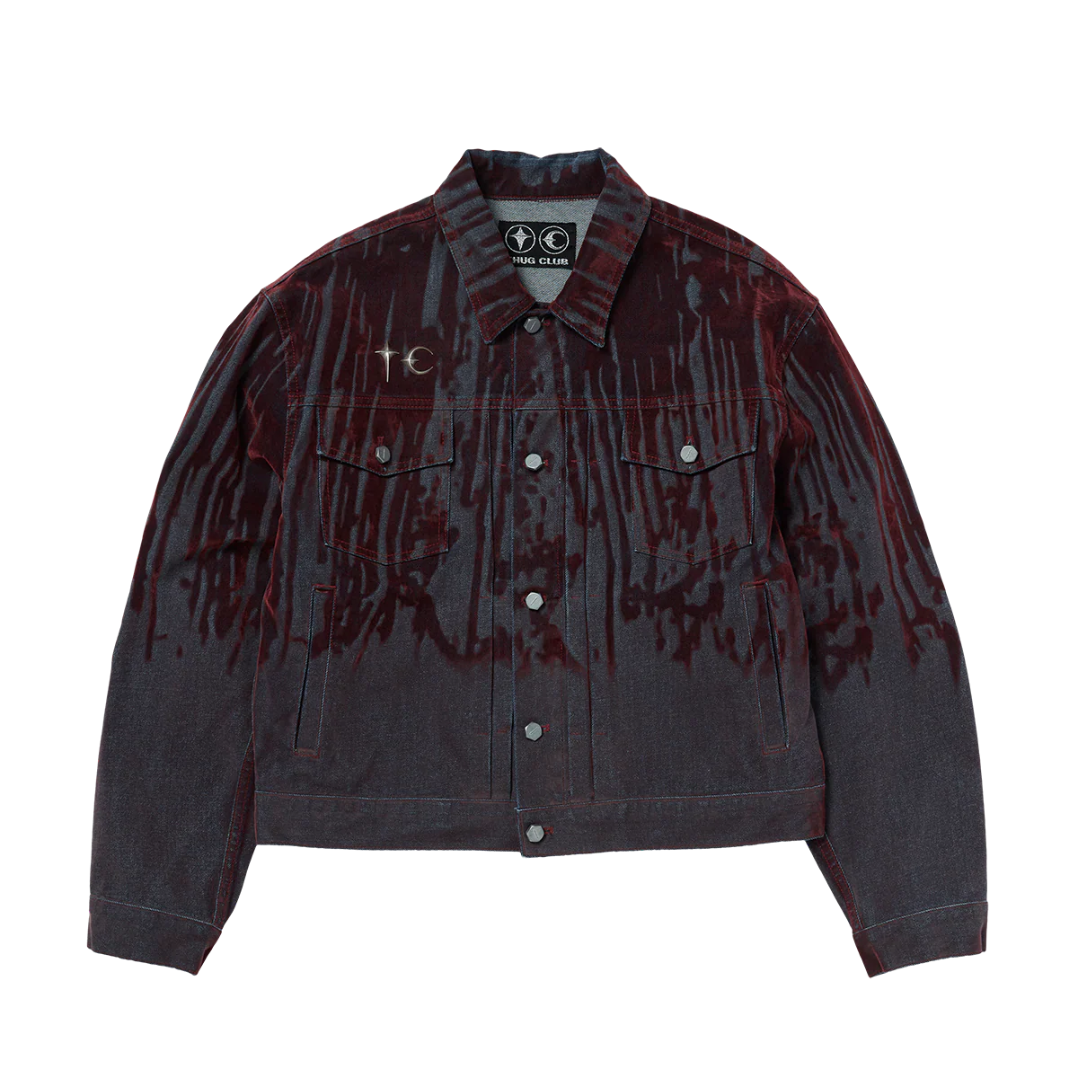 Blood Lazered Denim Jacket - Image 3