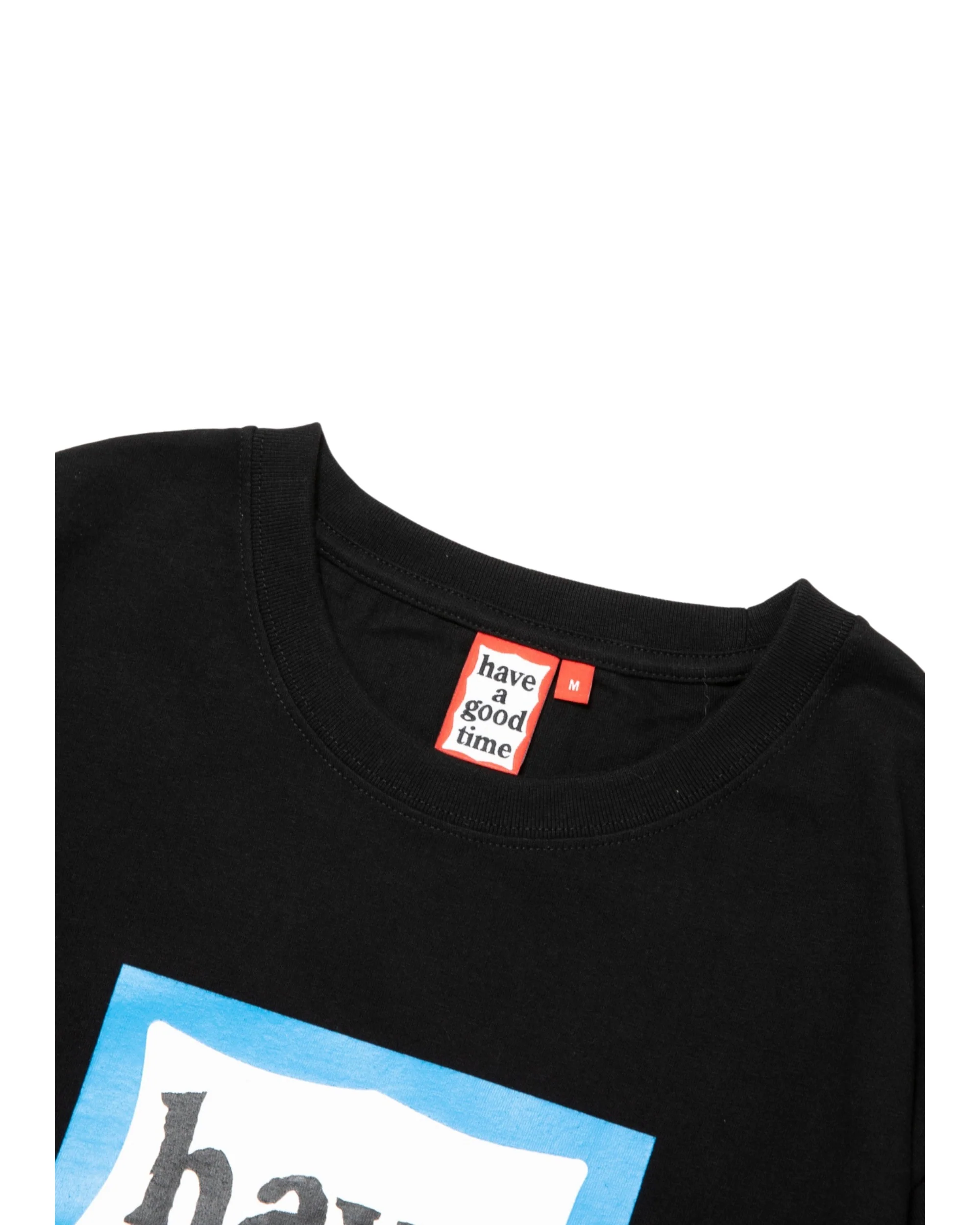 BLUE FRAME S/S TEE - BLACK - Image 3