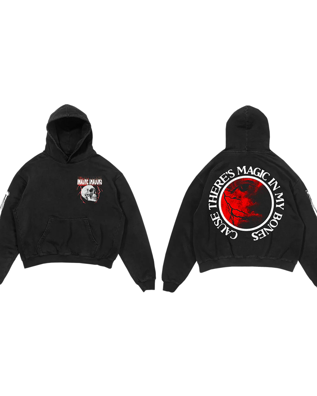 Bones Skull Hoodie - Image 3