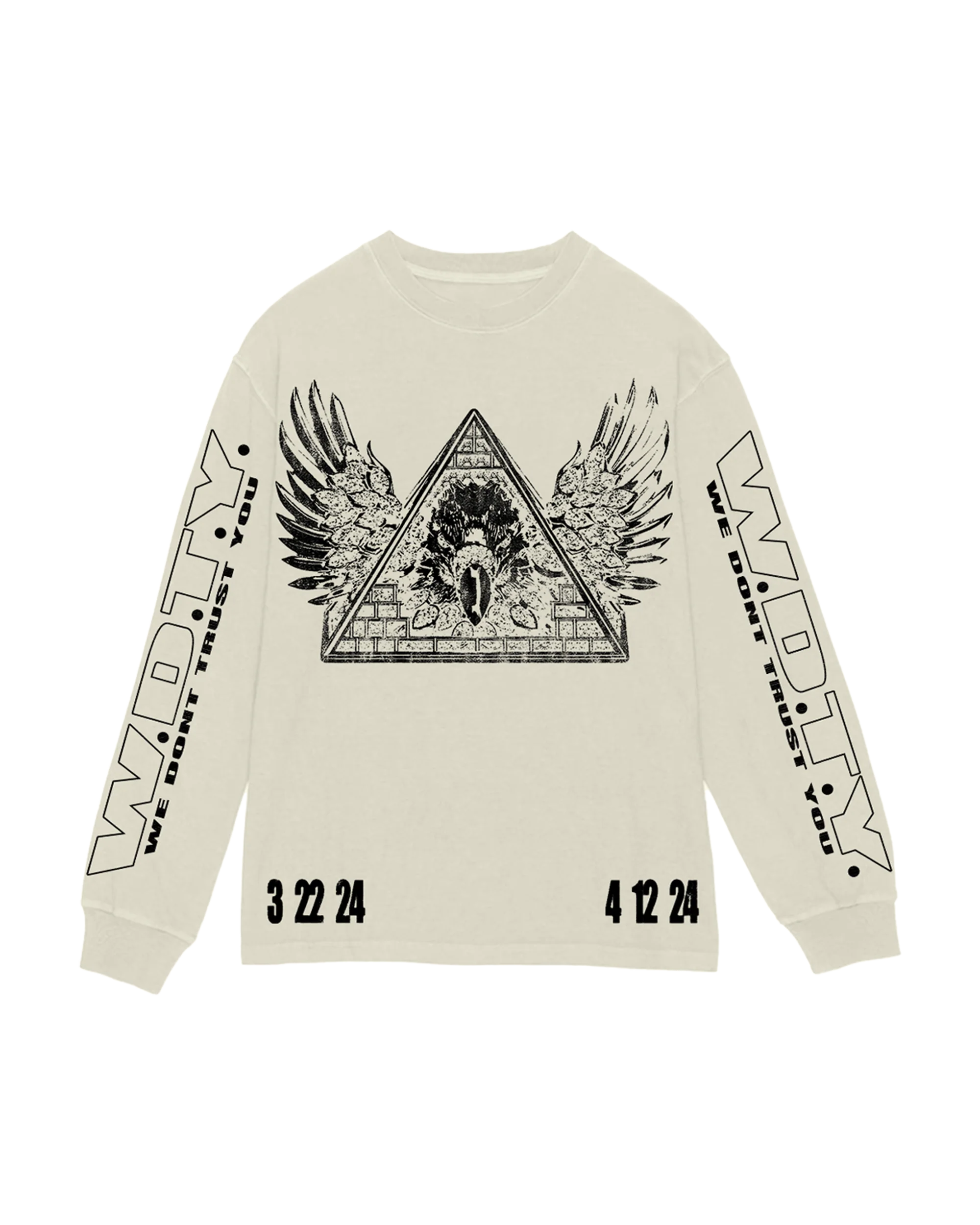 BOOMINATI DON'T TRUST YOU LONGSLEEVE CREAM