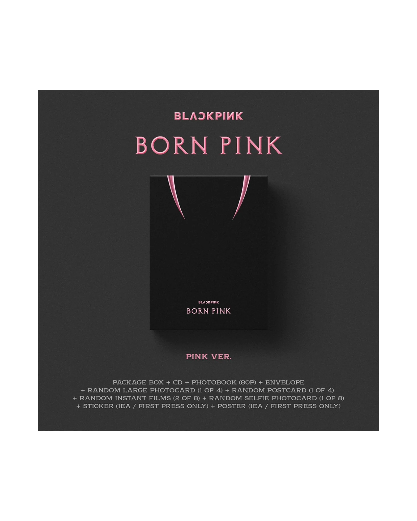 BORN PINK [Standard CD Boxset - Version A / PINK] CD