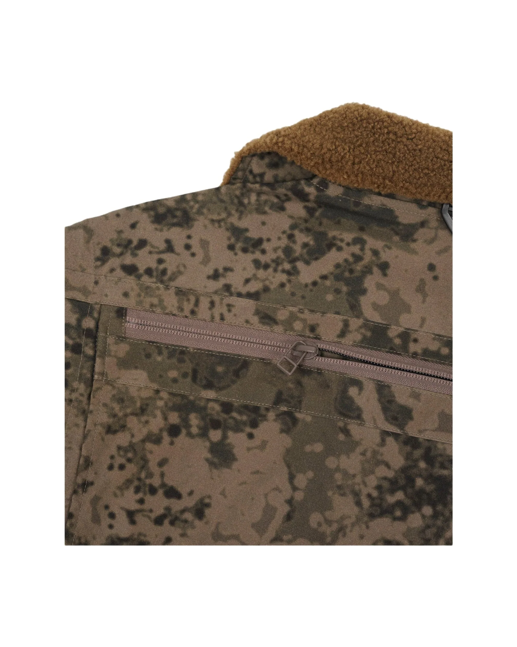 Brain Dead x South2 West8 Fleece Sleeve Tenkara Short Jacket - Grey - Image 9