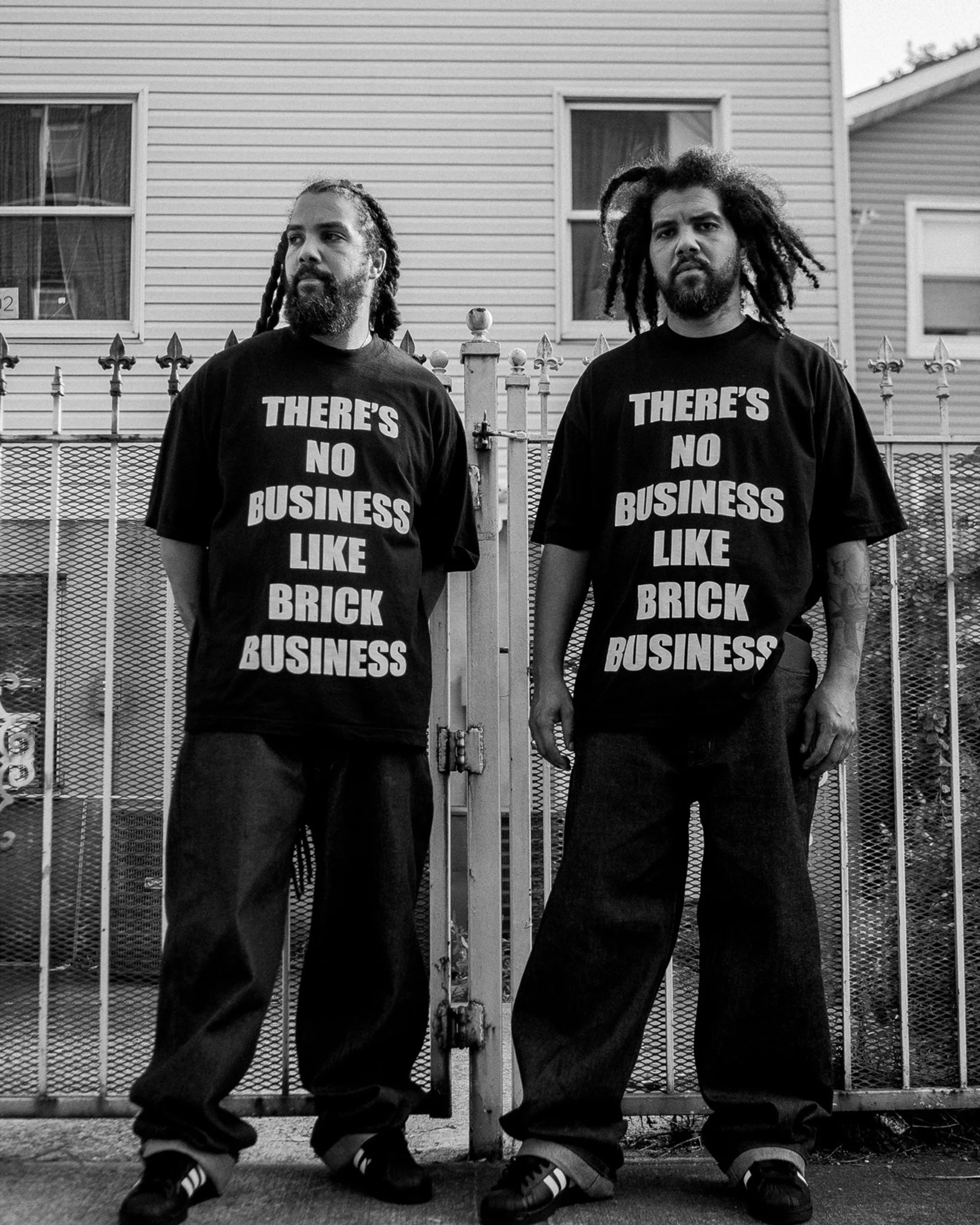 Brick Business Tee - Black - Image 2