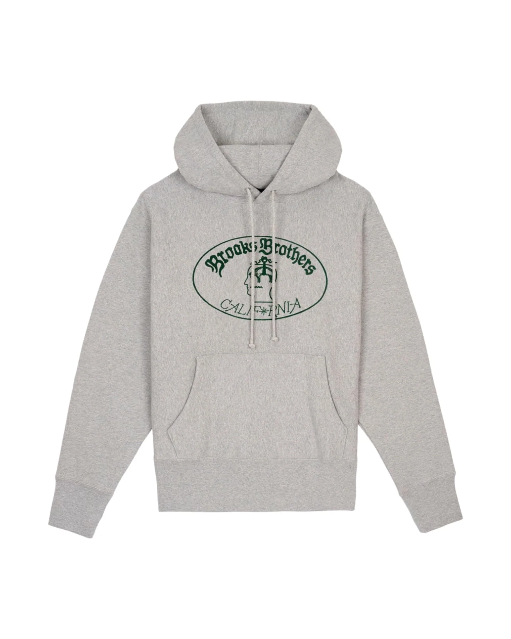 Brooks Brothers California Logo Hoodie - Heather Grey