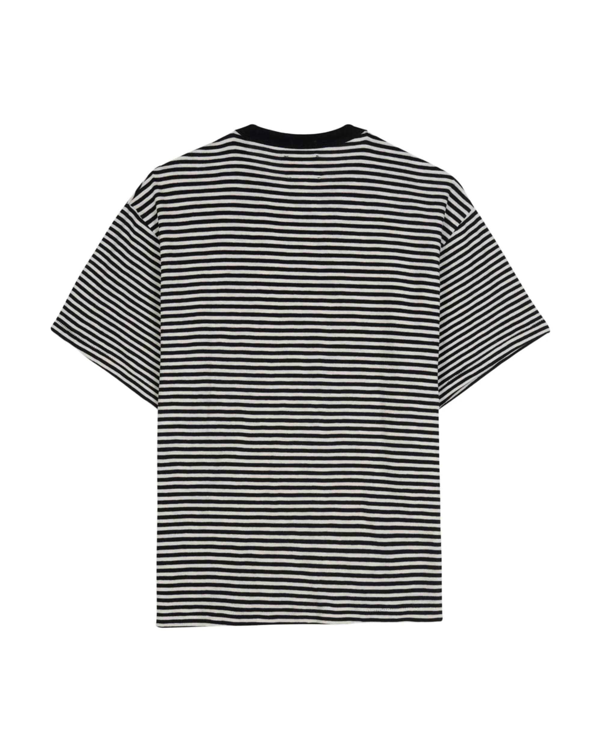 Brooks Brothers California Loose Knit Striped T-Shirt - Black - Image 2