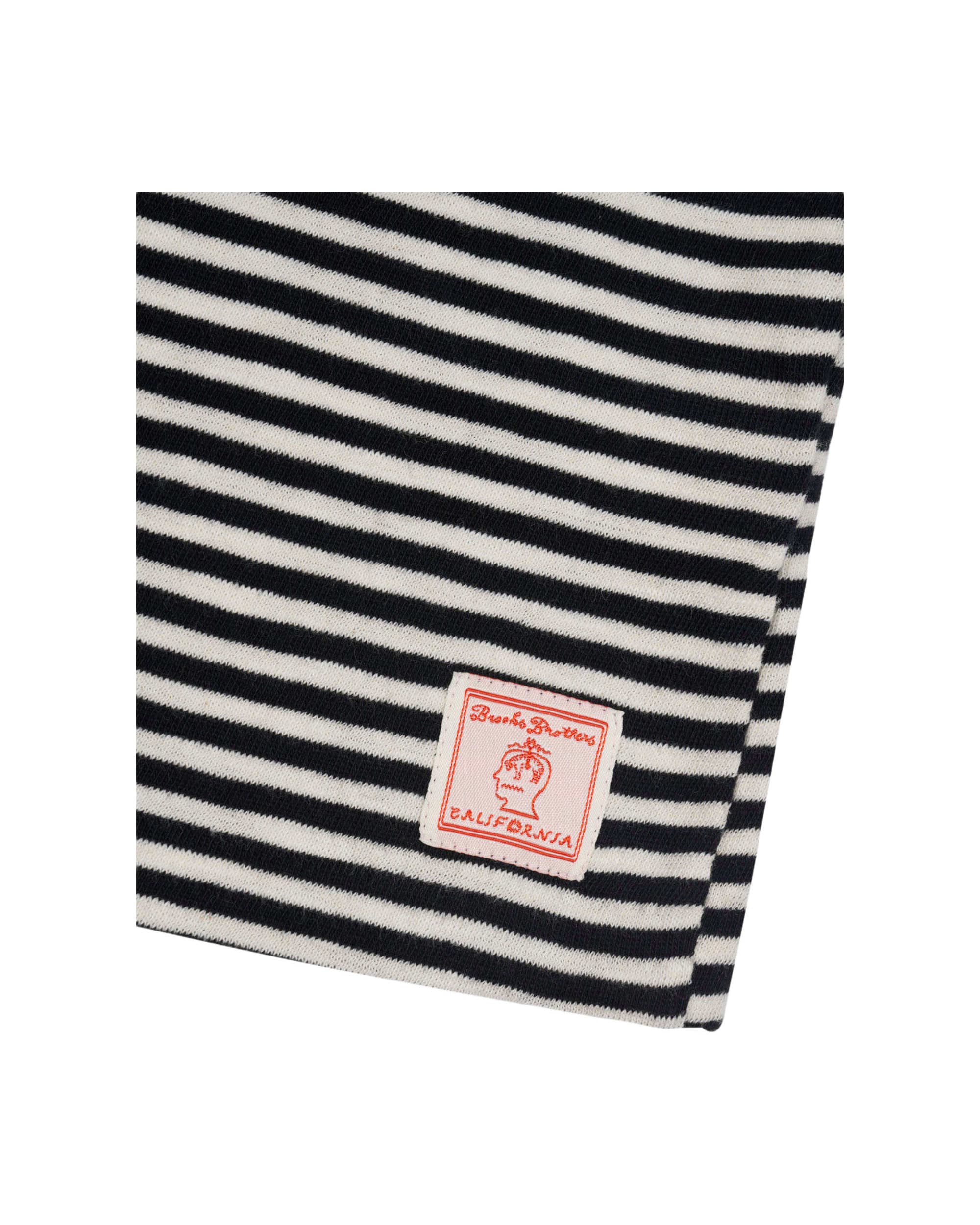 Brooks Brothers California Loose Knit Striped T-Shirt - Black - Image 3