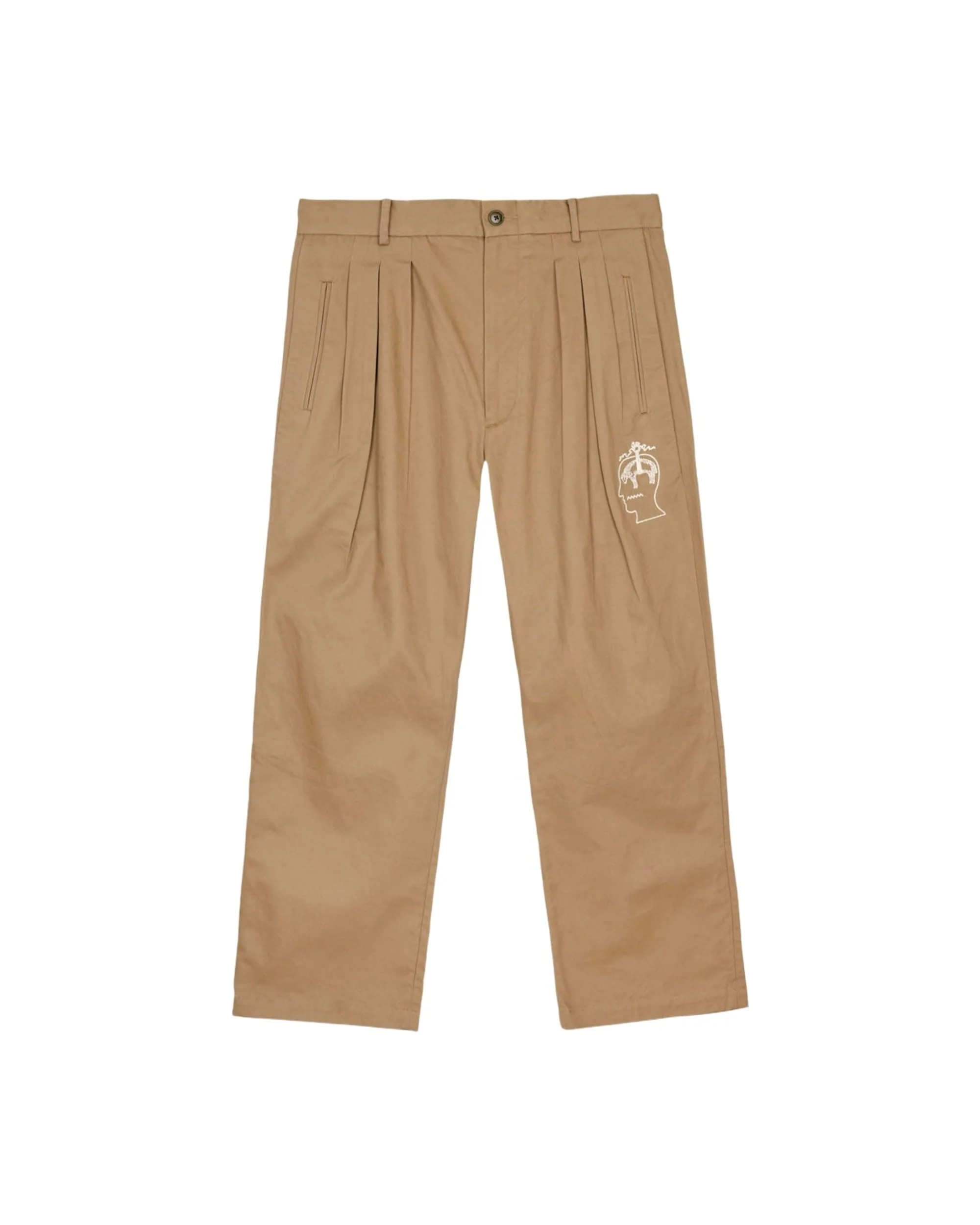 Brooks Brothers California Pleated Chino Trouser - Desert