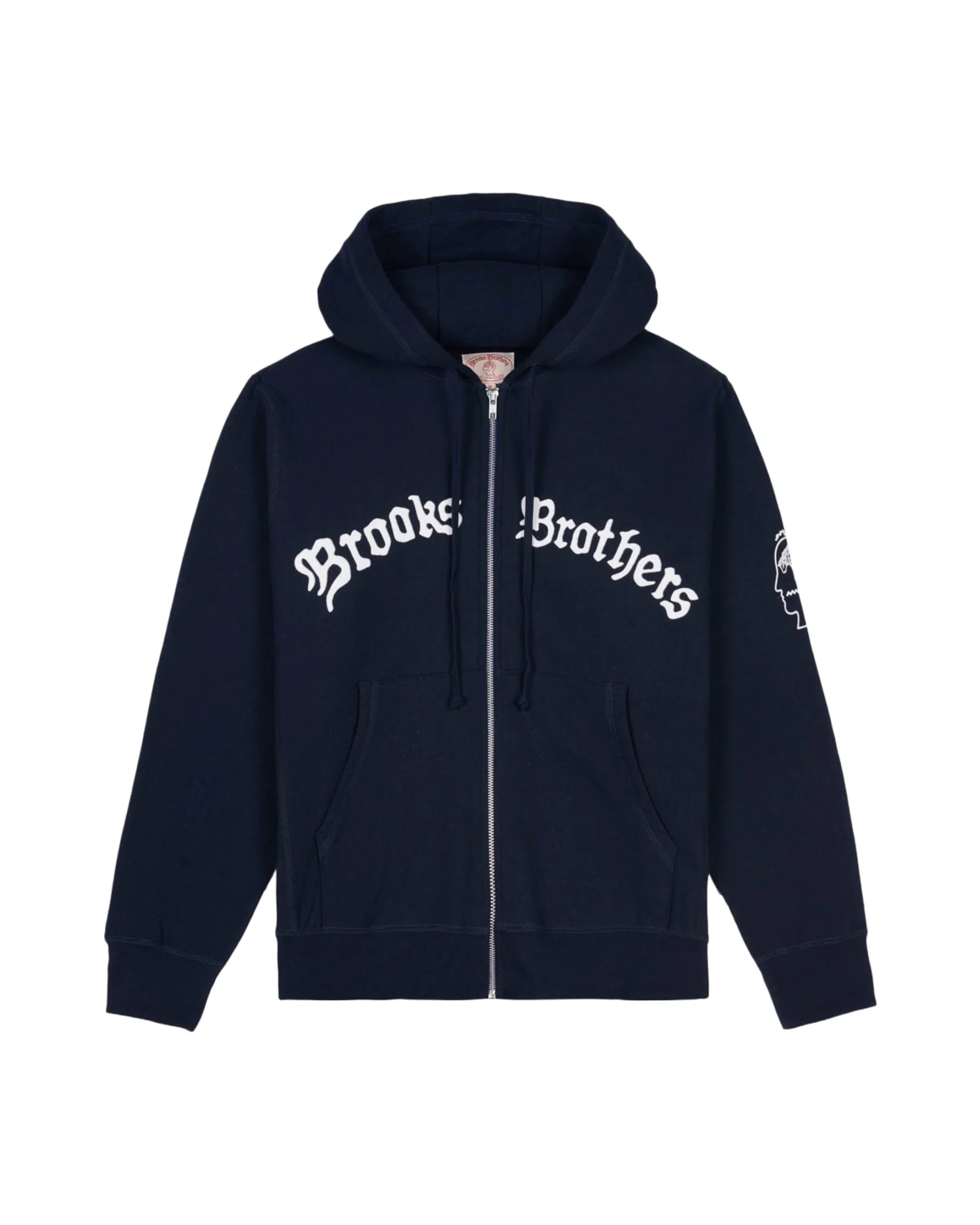 Brooks Brothers California Zip Hoodie - Navy