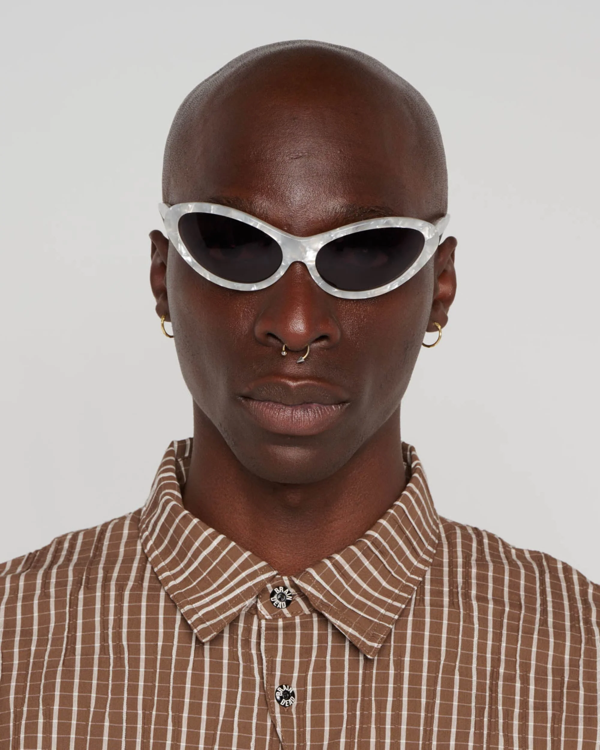Bug Post Modern Primitive Eye Protection - Silver Pearl - Image 2