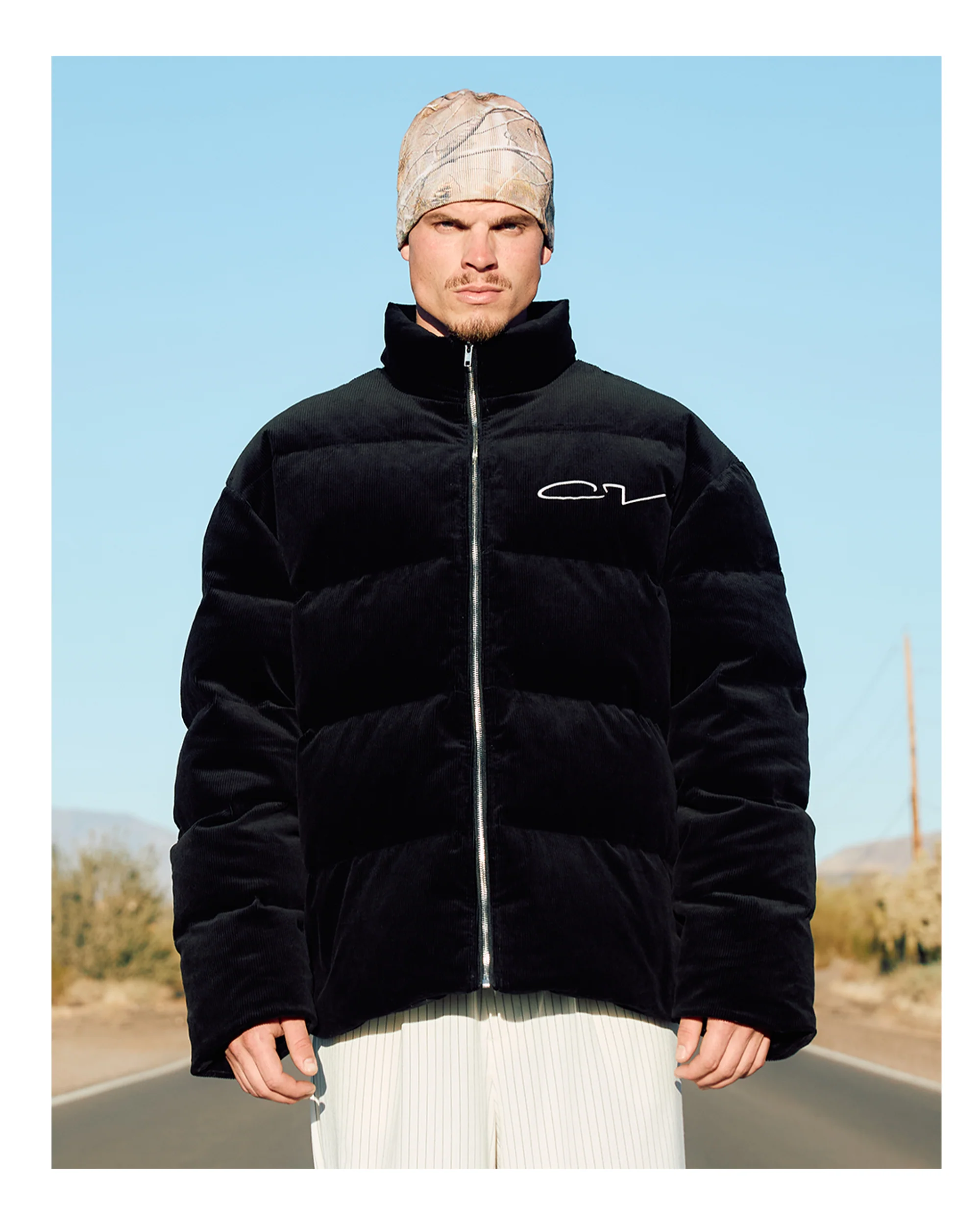 Cactus Corduroy Puffer - Image 3