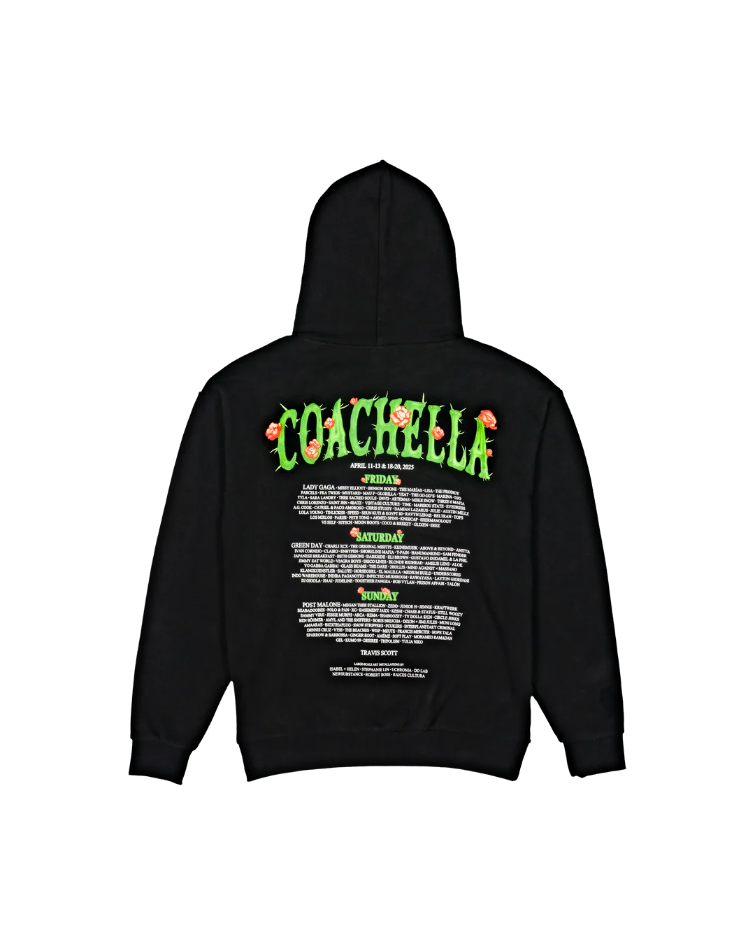 Cactus Flower 2025 Lineup Hoodie - Image 3