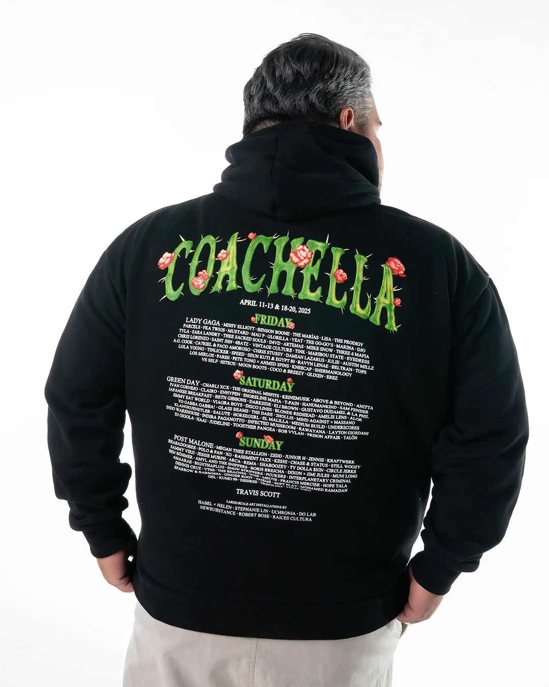 Cactus Flower 2025 Lineup Hoodie - Image 6