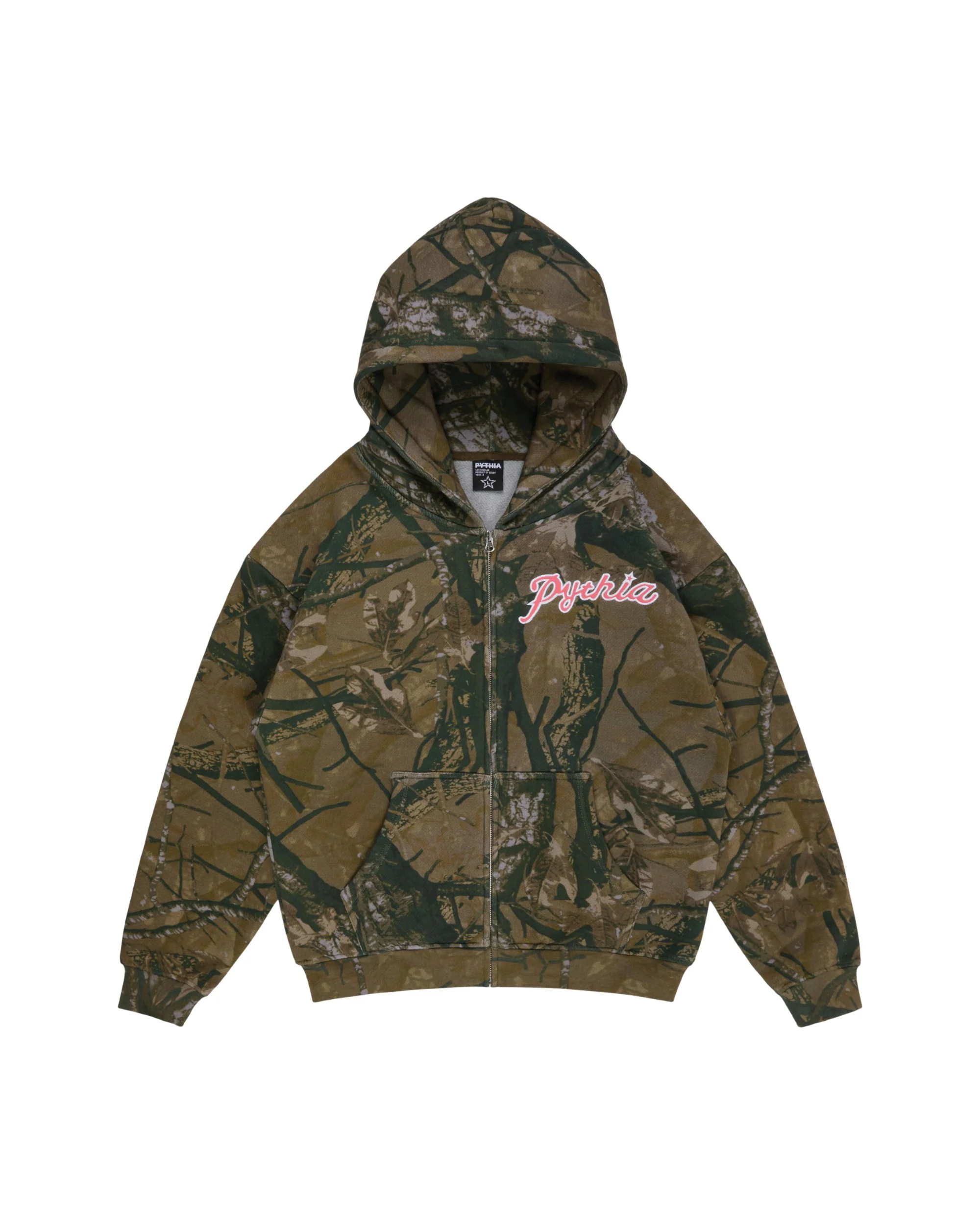 CAMO 111 ZIP HOODIE - PINK