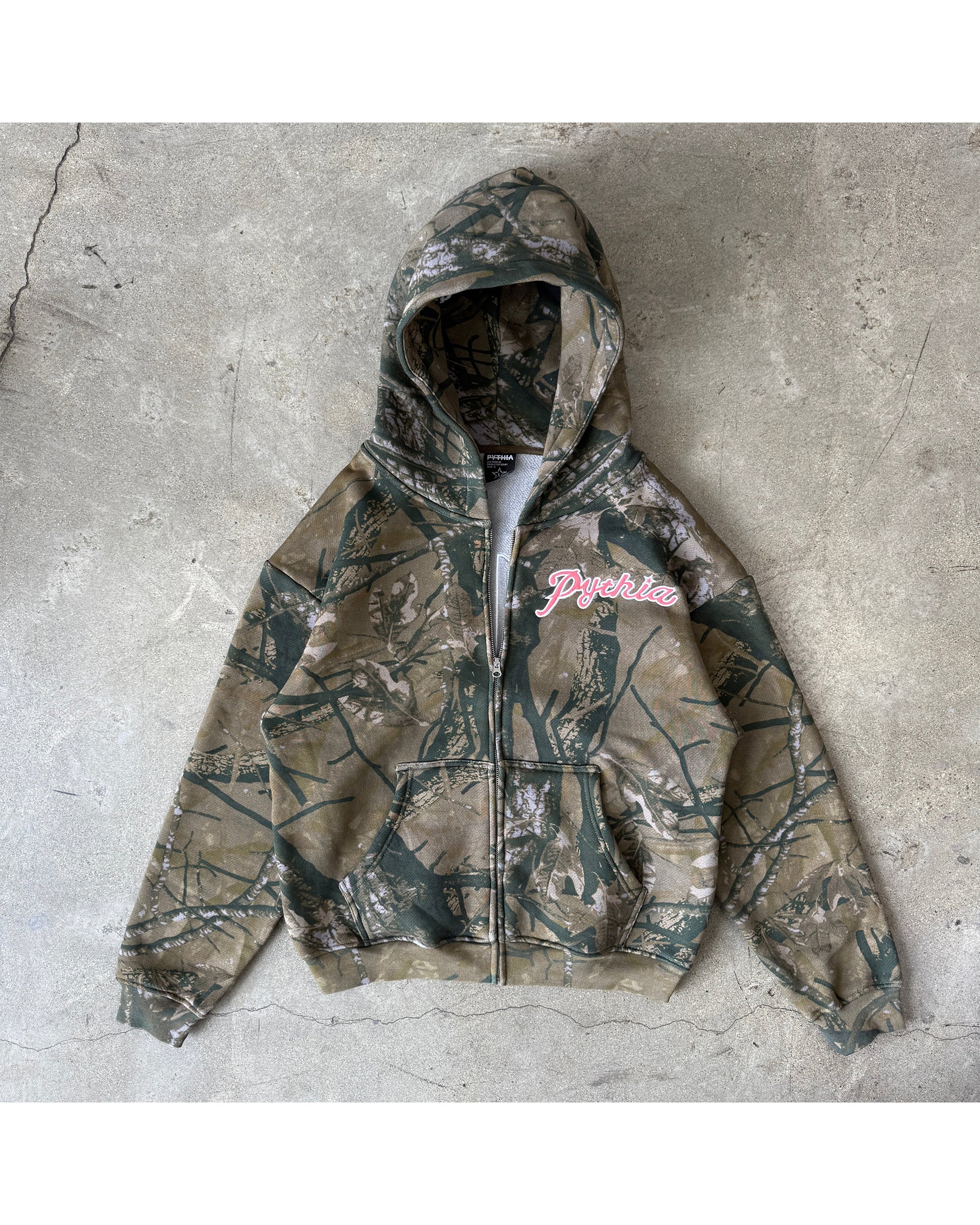 CAMO 111 ZIP HOODIE - PINK - Image 5
