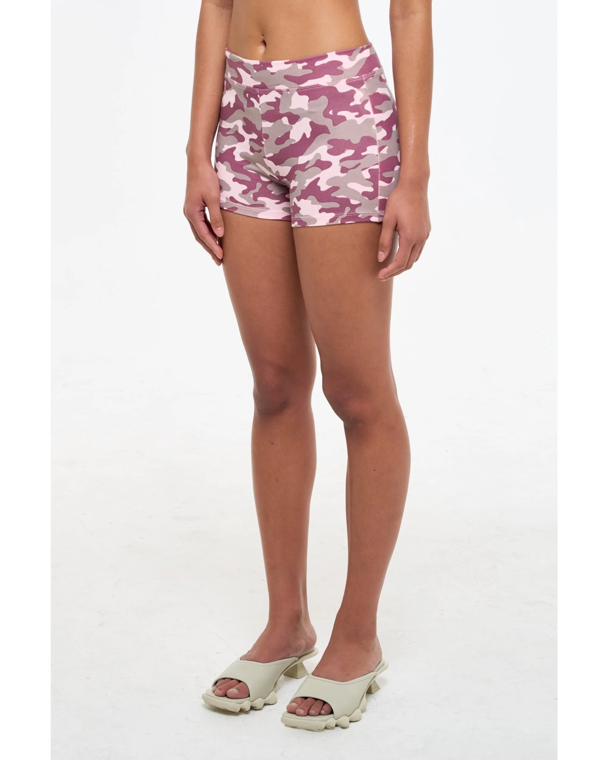 Camo Mini Shorts - Pink