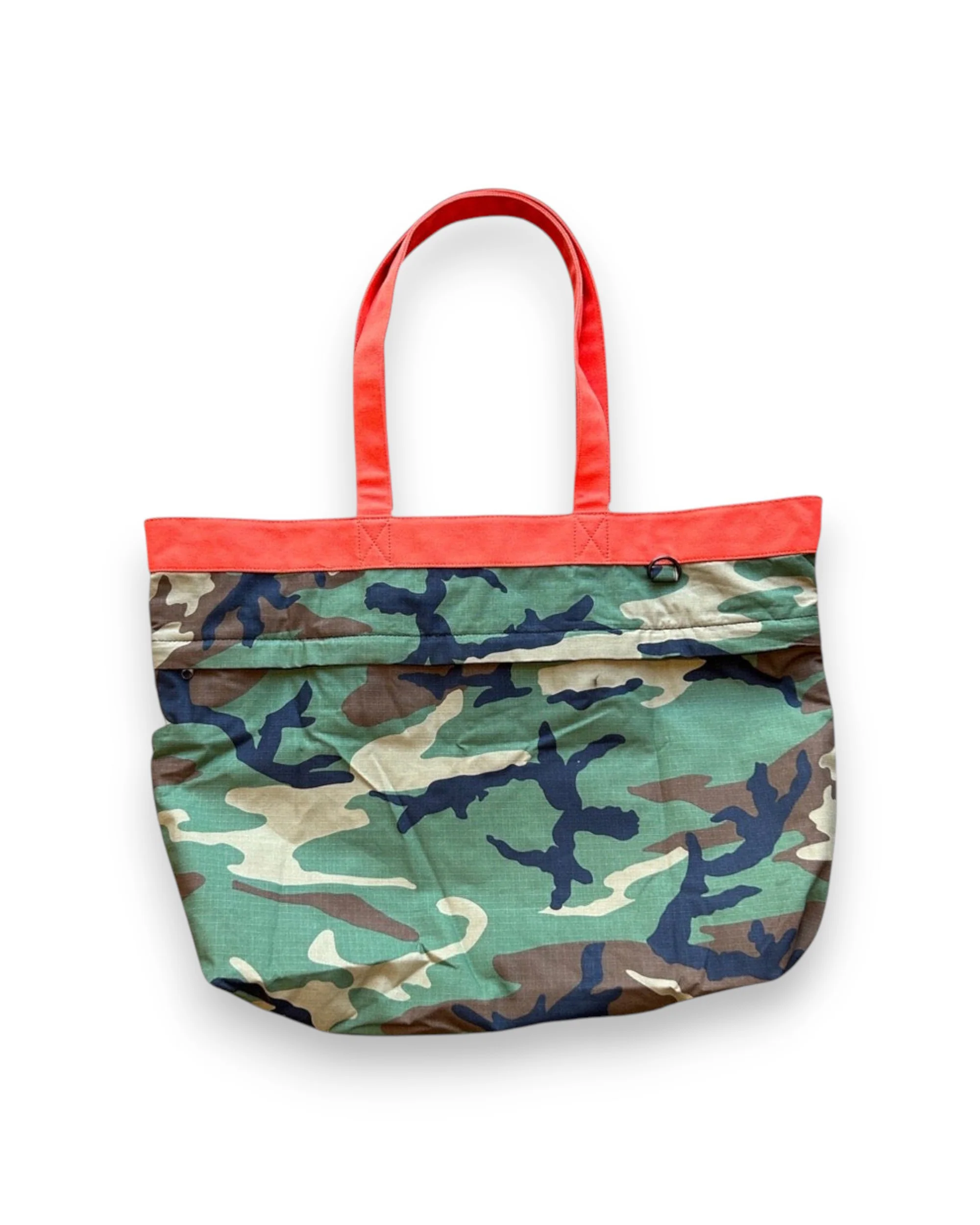 Camo + Orange Oversized Tote / RCNSTRCT SS24 - Image 2