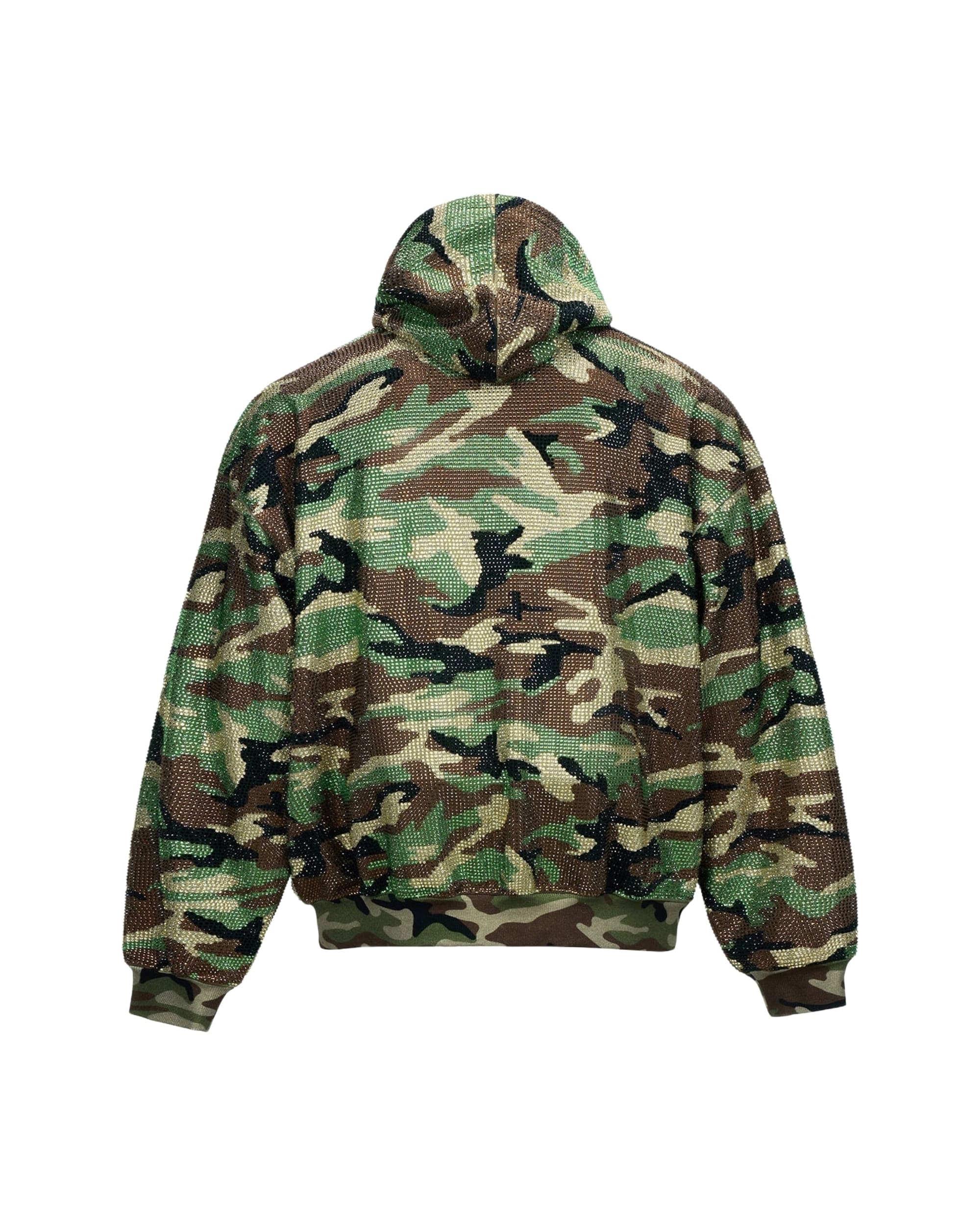 CAMO RHINESTONE ZIP HOODIE - Image 15